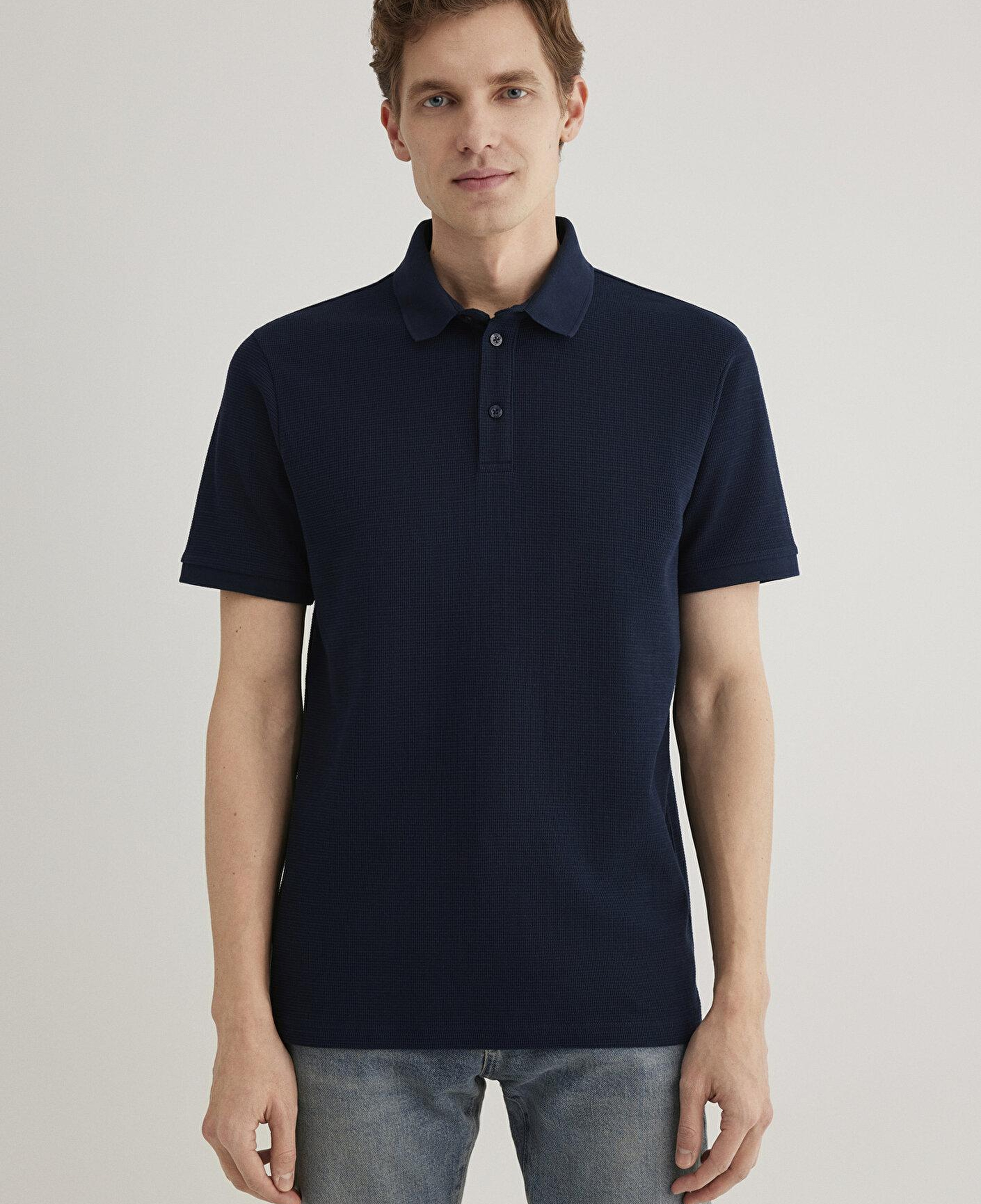Mavi Lacivert Polo Tişört Slim Fit / Dar Kesim 0612521-70490