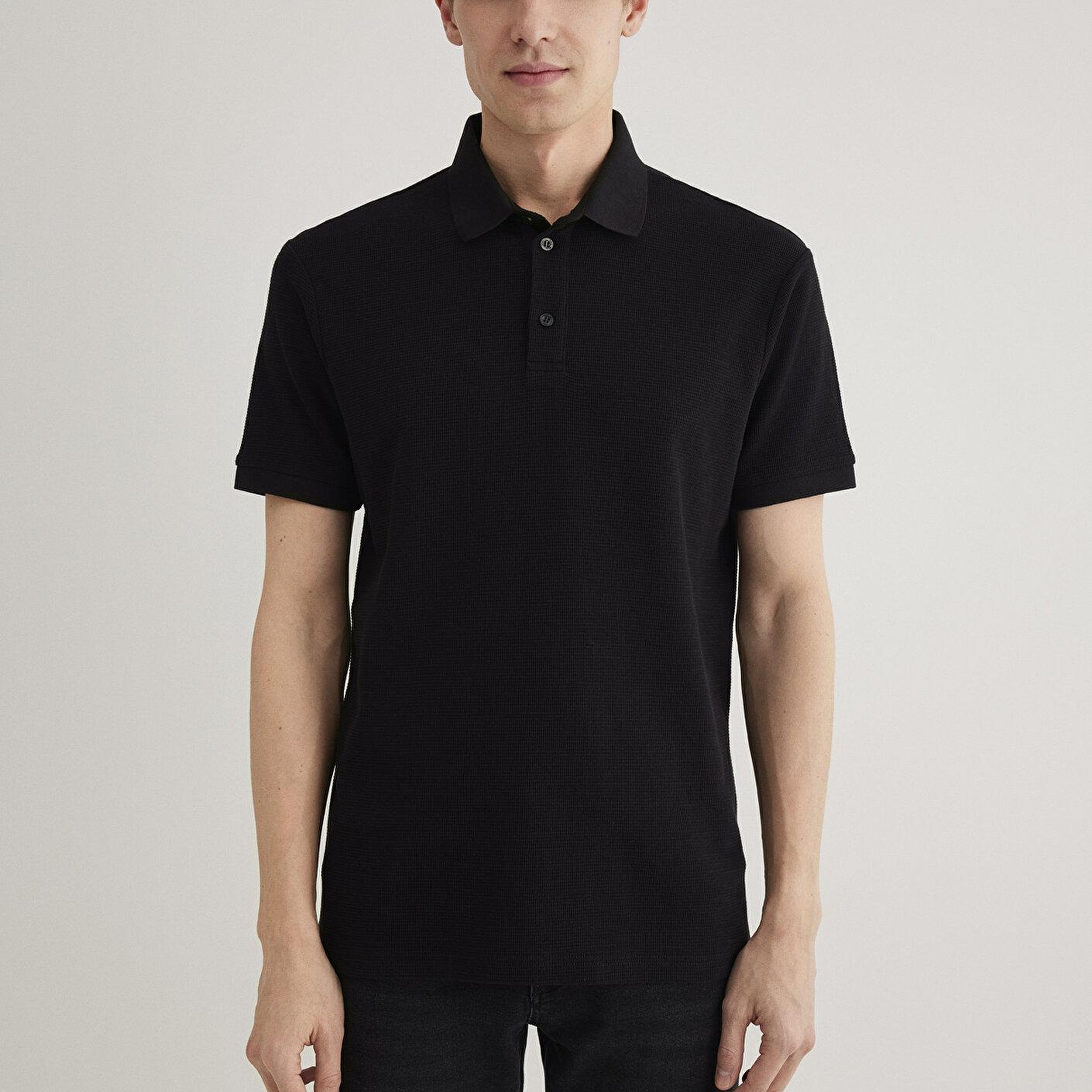 Mavi Siyah Polo Tişört Slim Fit / Dar Kesim 0612521-900