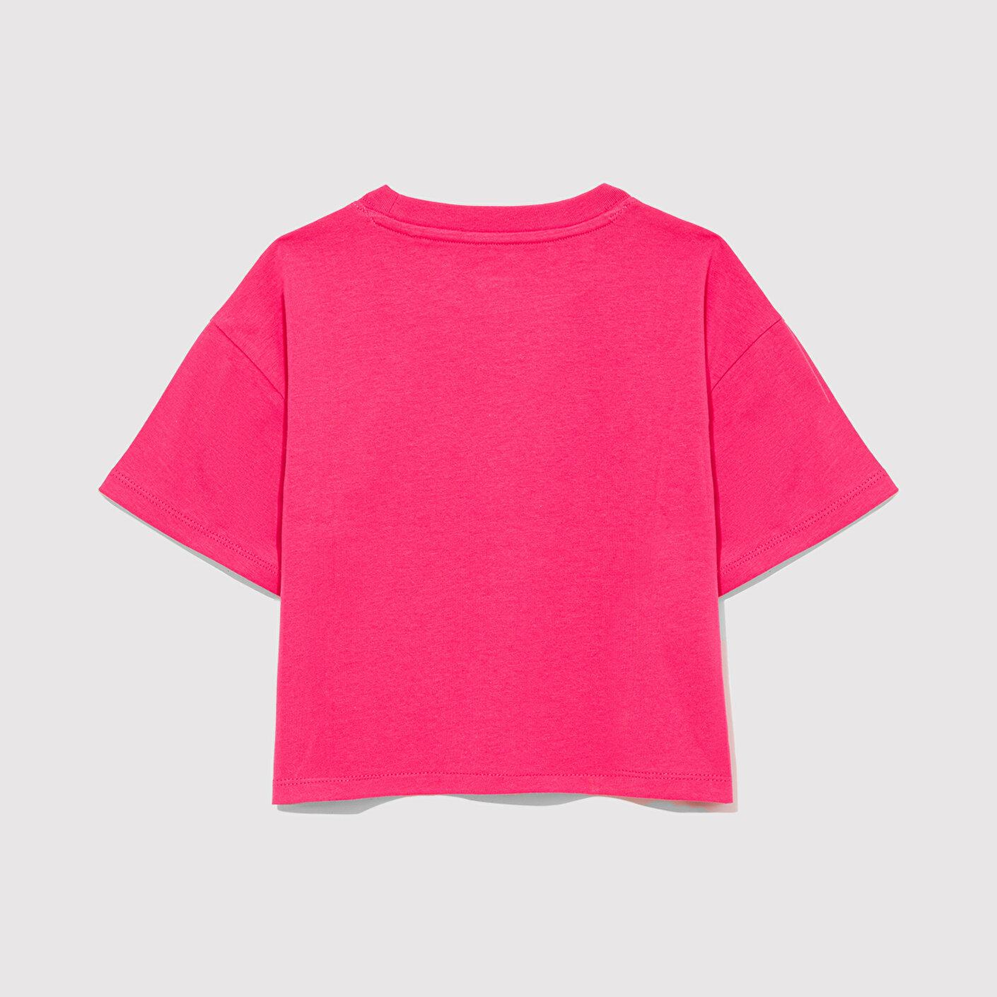 Mavi Mavi Jeans Baskılı Pembe Tişört Loose Fit / Bol Rahat Kesim 7610286-71111