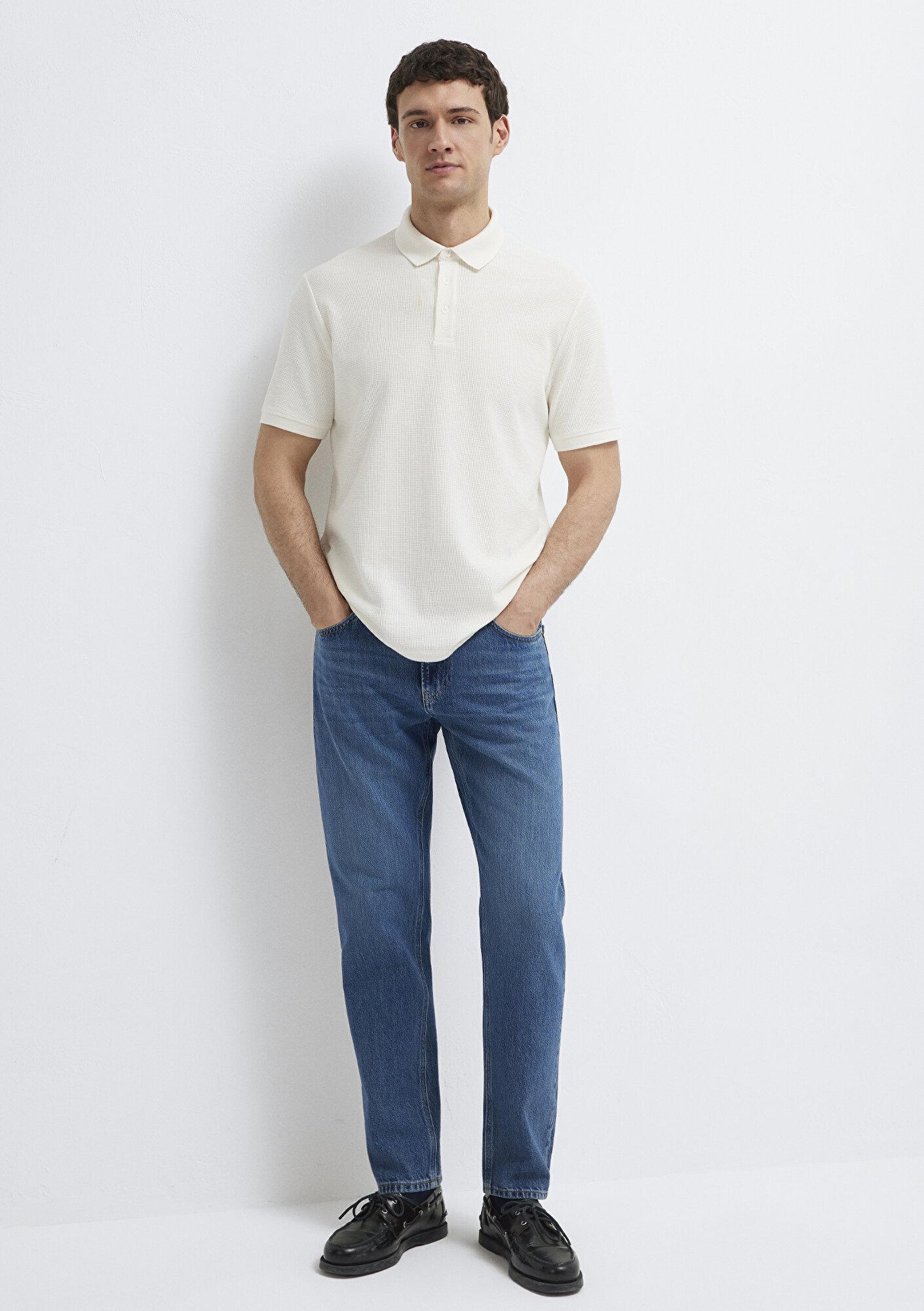 Mavi Ekru Polo Tişört Slim Fit / Dar Kesim 0612521-70057