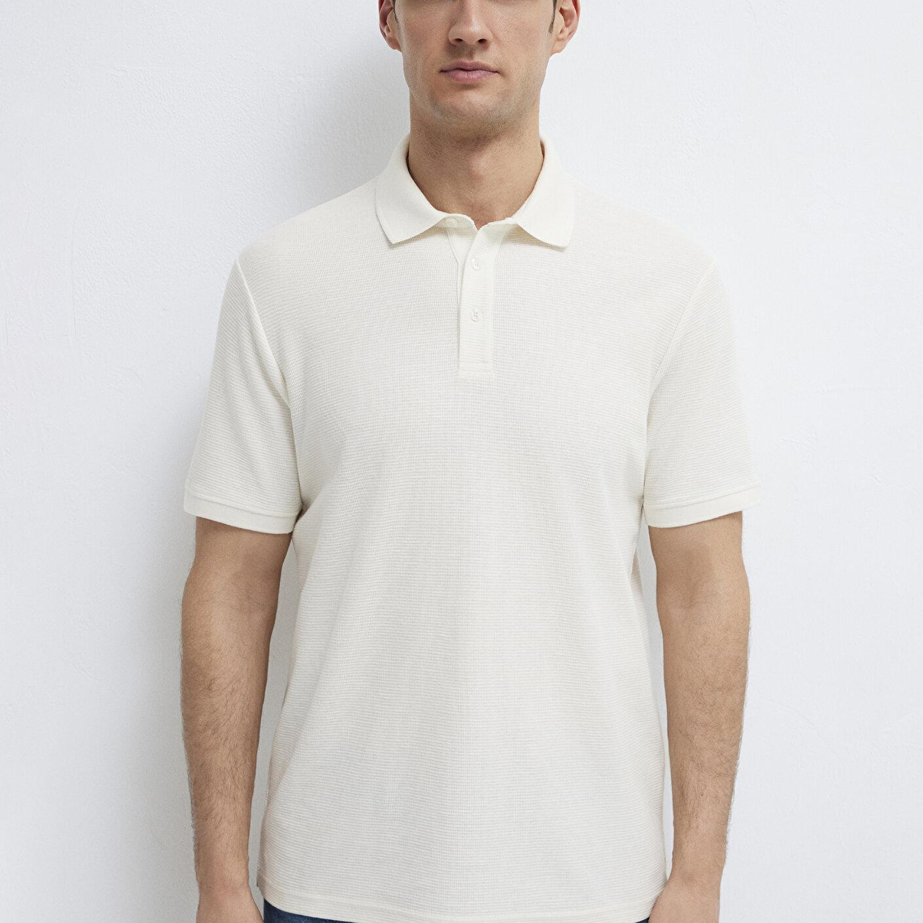 Mavi Ekru Polo Tişört Slim Fit / Dar Kesim 0612521-70057