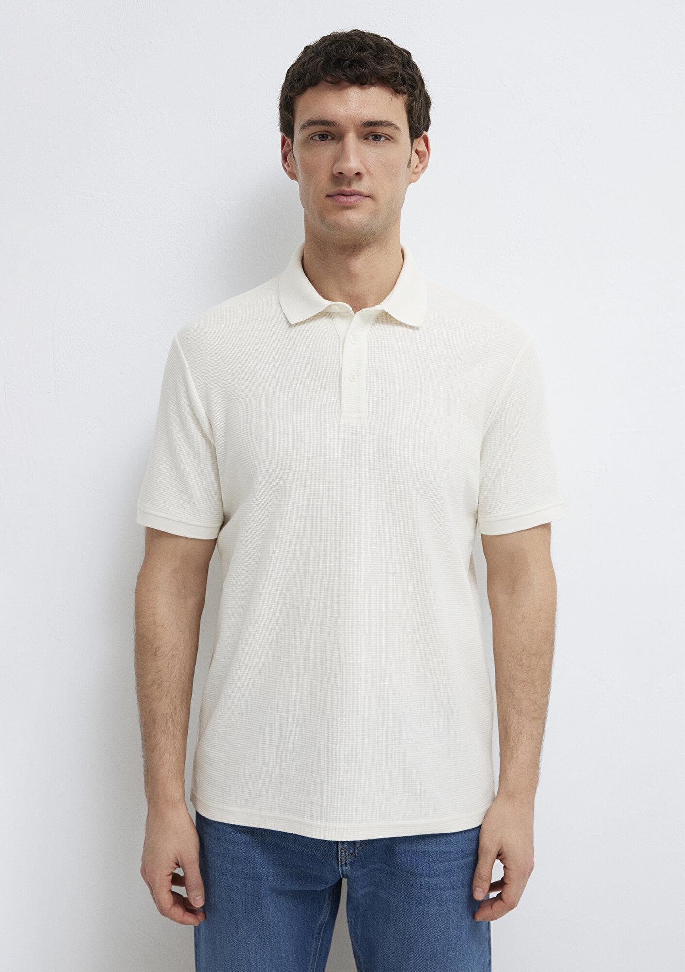 Mavi Ekru Polo Tişört Slim Fit / Dar Kesim 0612521-70057