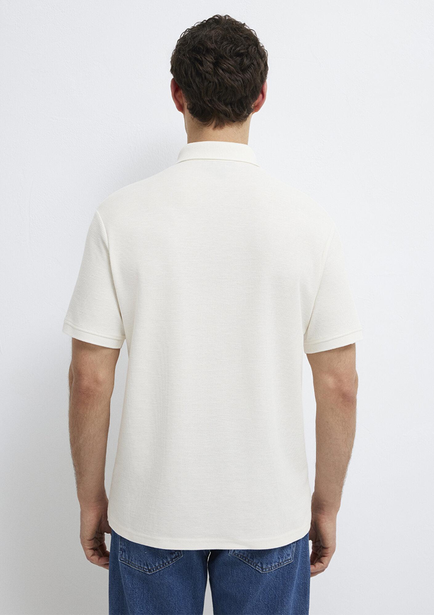 Mavi Ekru Polo Tişört Slim Fit / Dar Kesim 0612521-70057