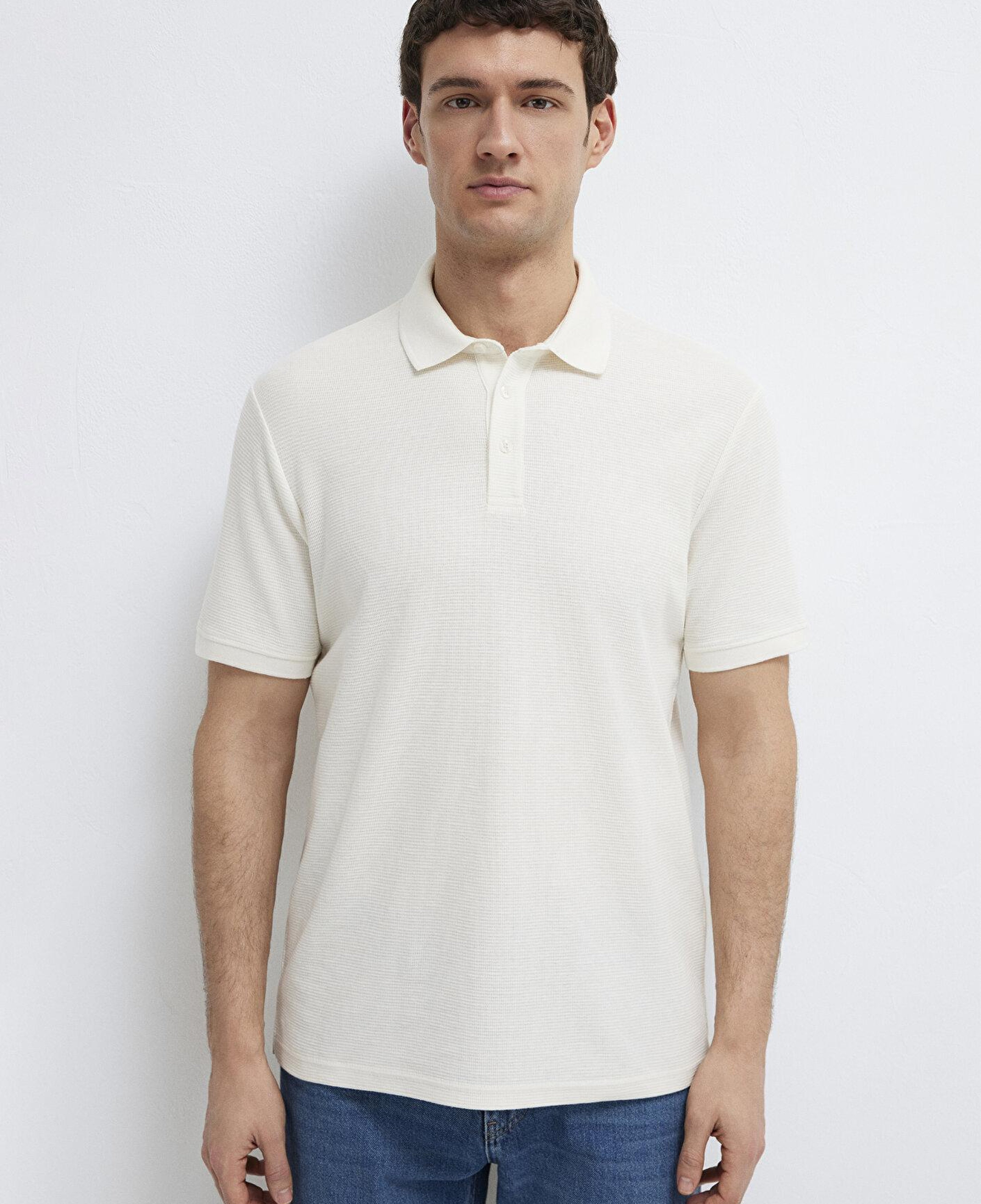 Mavi Ekru Polo Tişört Slim Fit / Dar Kesim 0612521-70057