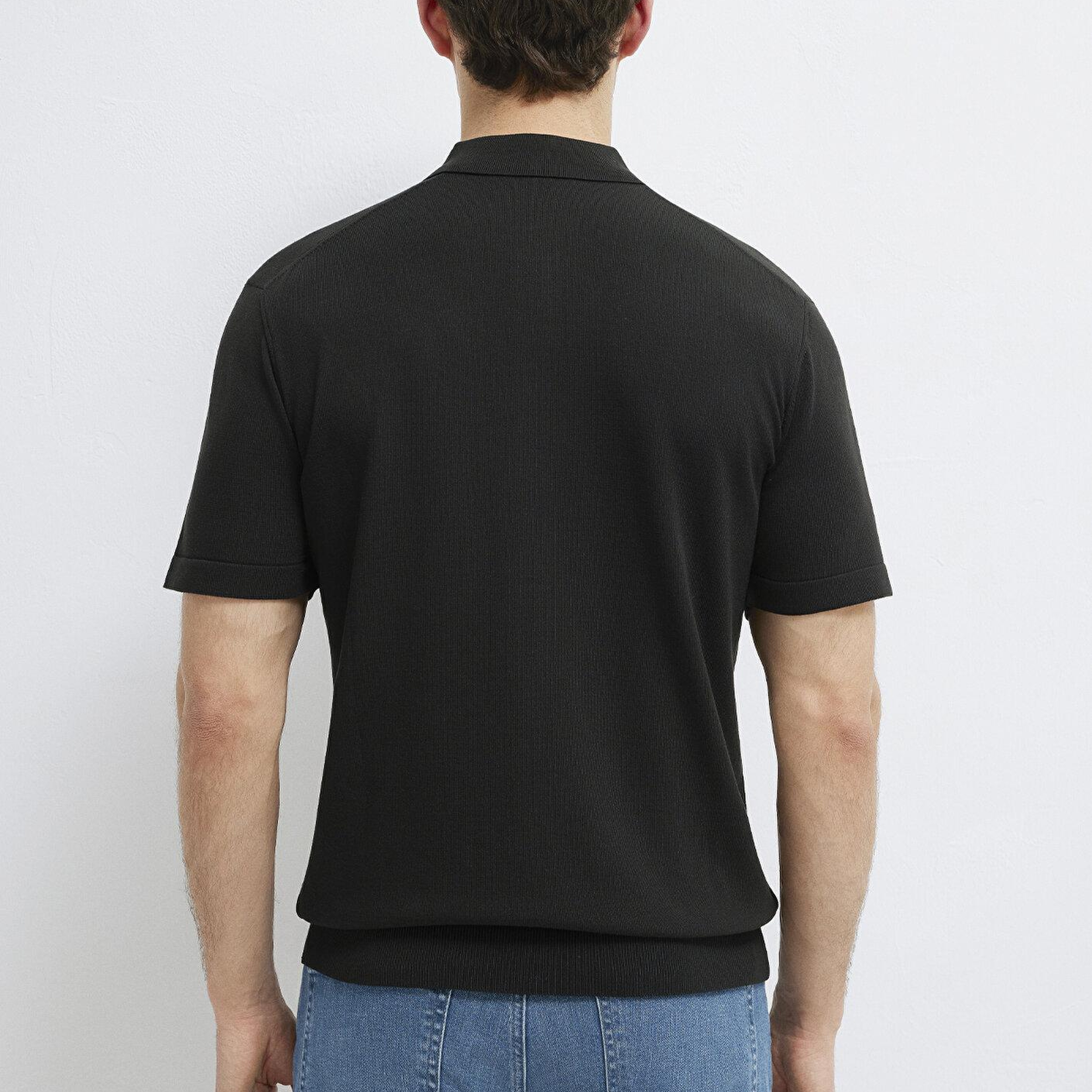 Mavi Mavi Black Siyah Triko Polo Fitted / Vücuda Oturan Kesim 0710249-900