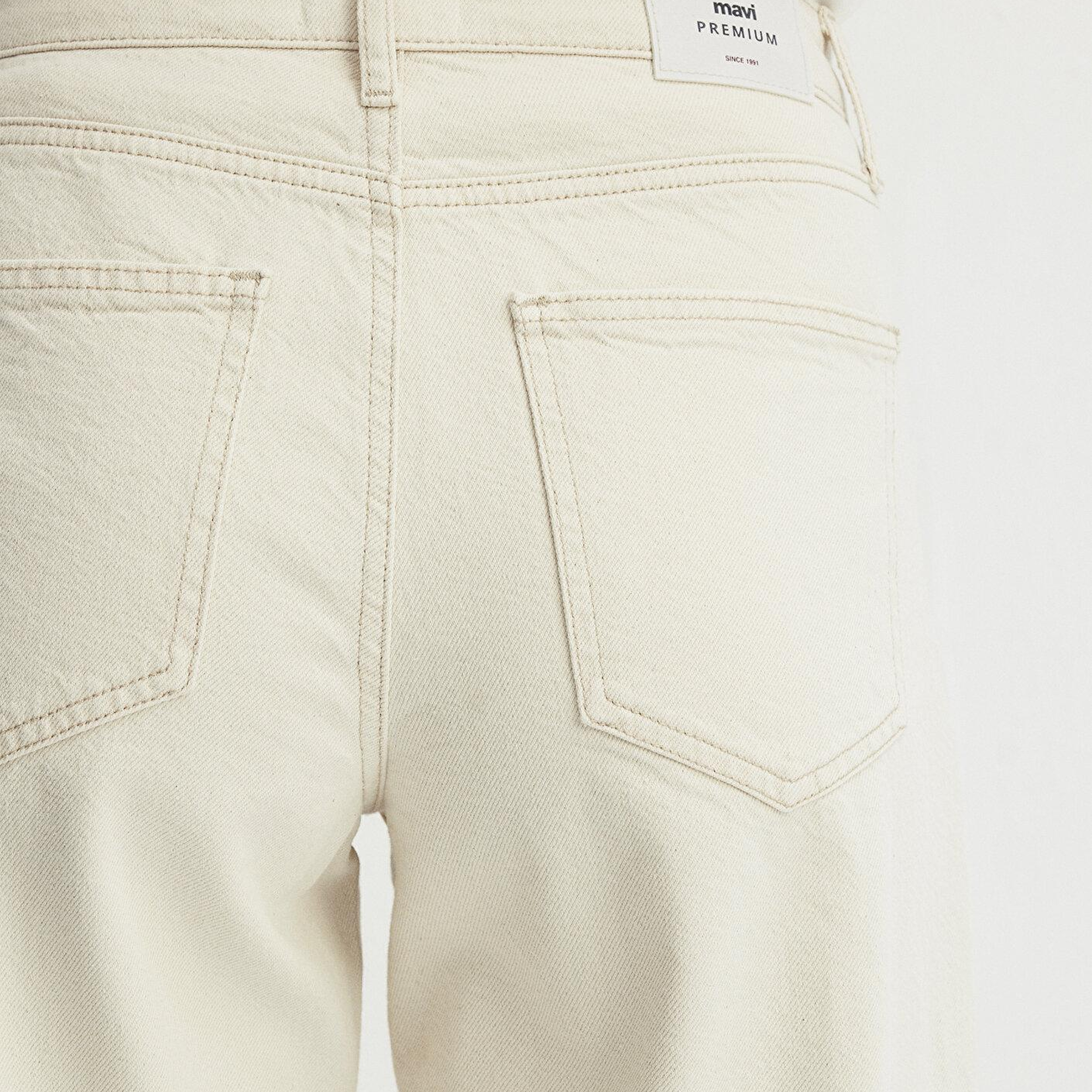 Mavi Leila Mavi Premium Krem Jean Pantolon 1010600-87058