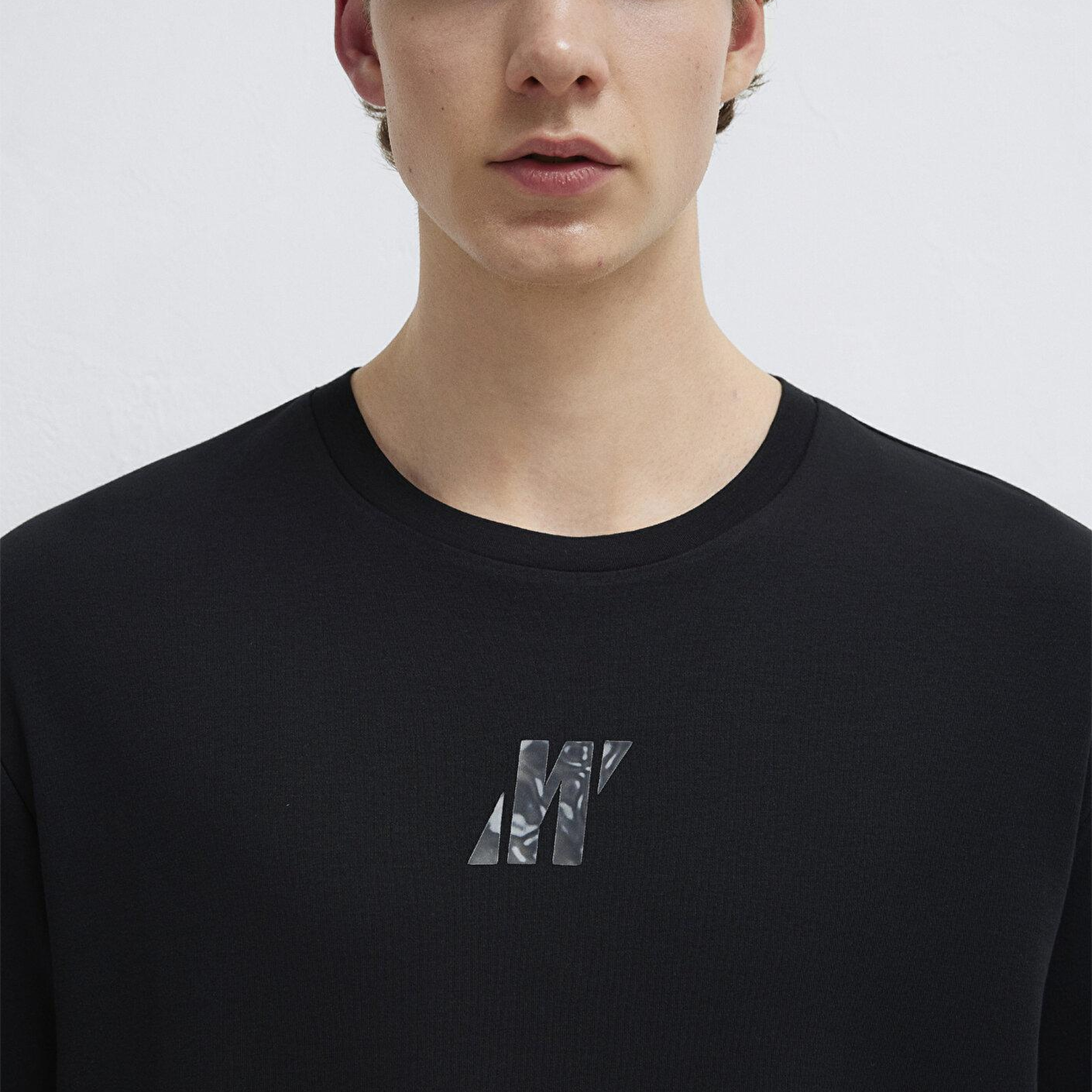 Mavi Mavi Pro Logo Baskılı Siyah Tişört Loose Fit / Bol Rahat Kesim 0612189-900
