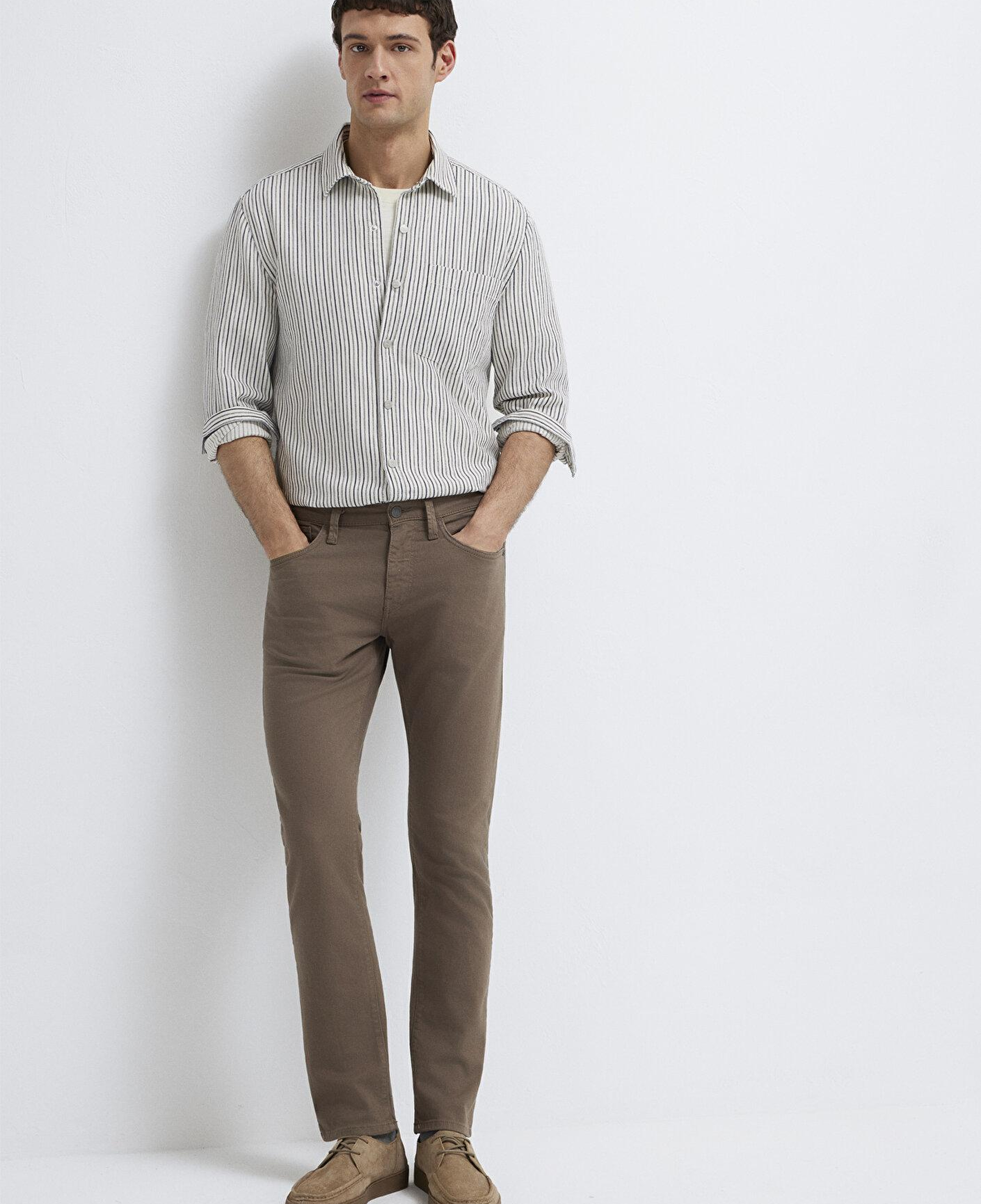 Mavi Jake Kahverengi Gabardin Pantolon 00422A2788
