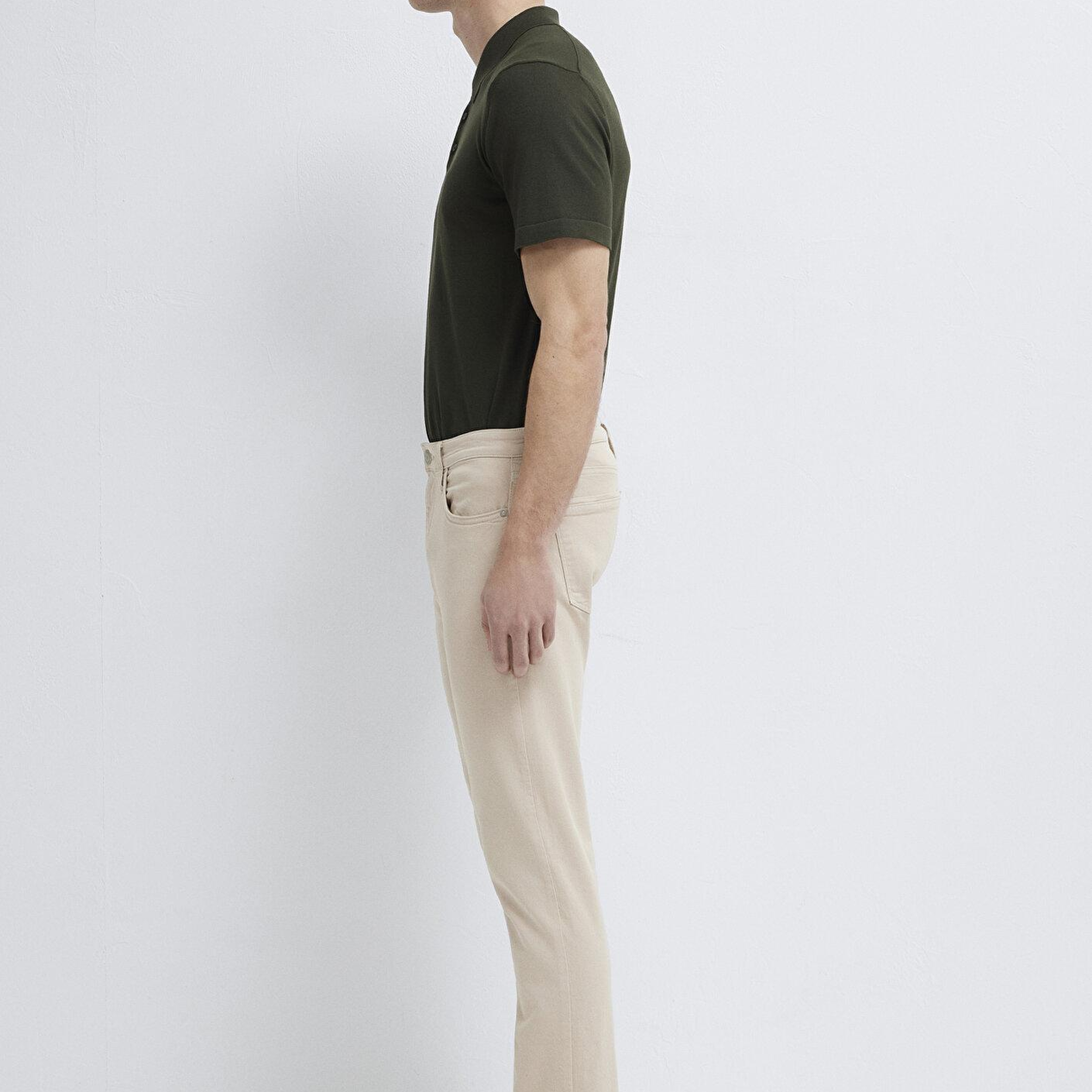 Mavi Marcus Mavi Black Bej Gabardin Pantolon 00351A2795