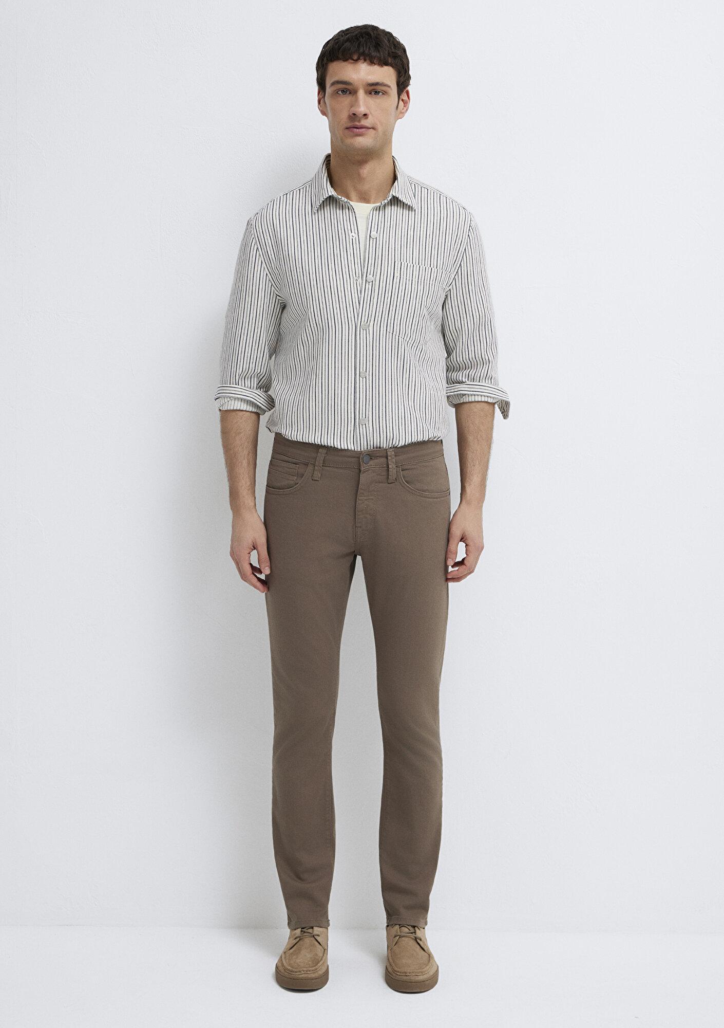 Mavi Jake Kahverengi Gabardin Pantolon 00422A2788