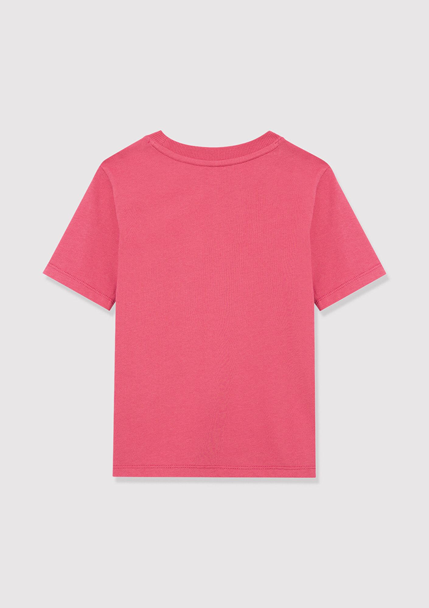 Mavi Mavi Logo Baskılı Pembe Tişört Regular Fit / Normal Kesim 7610109-71088