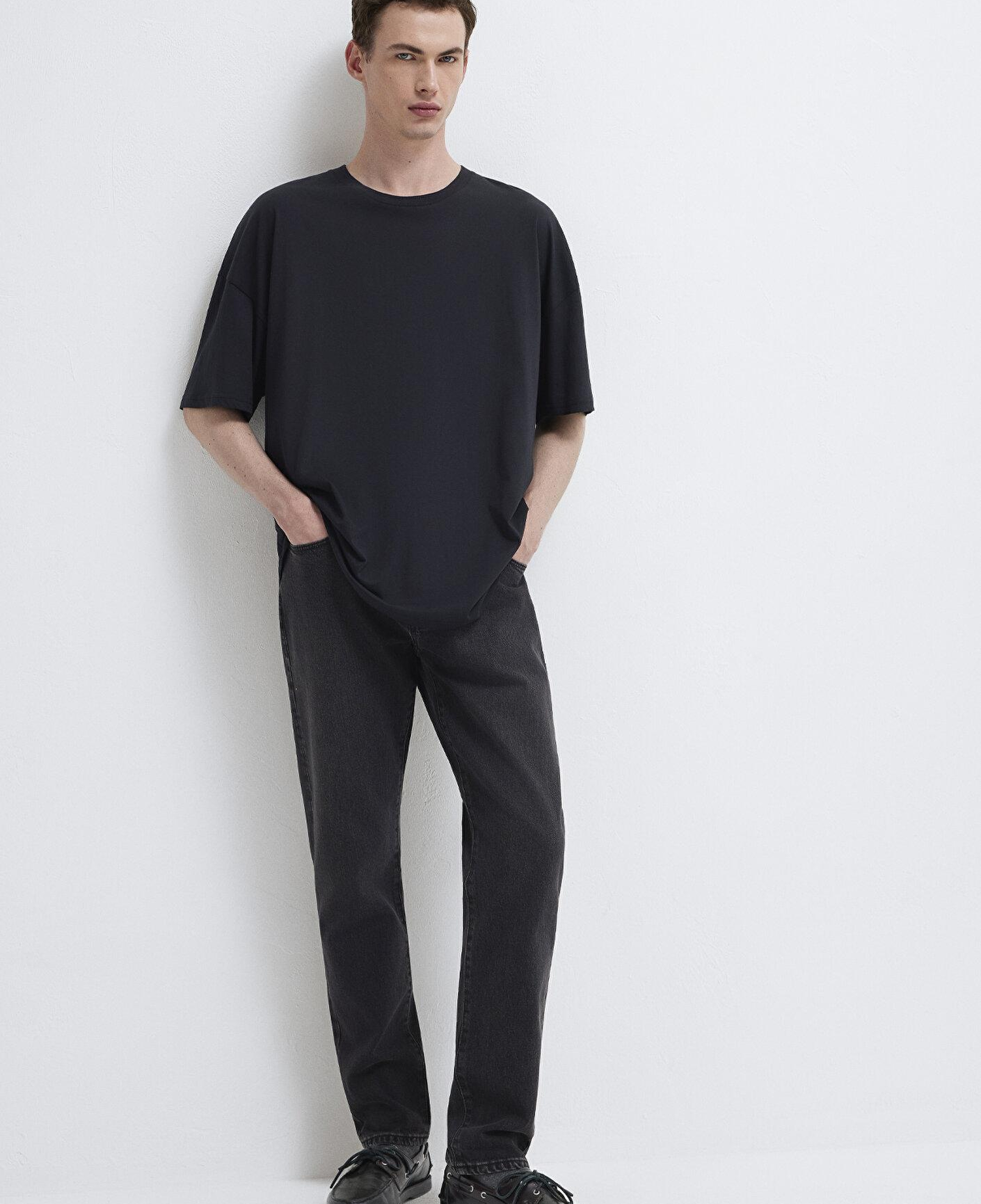 Mavi 2li Oversize Basic Tişört Oversize / Geniş Kesim 0612162-620