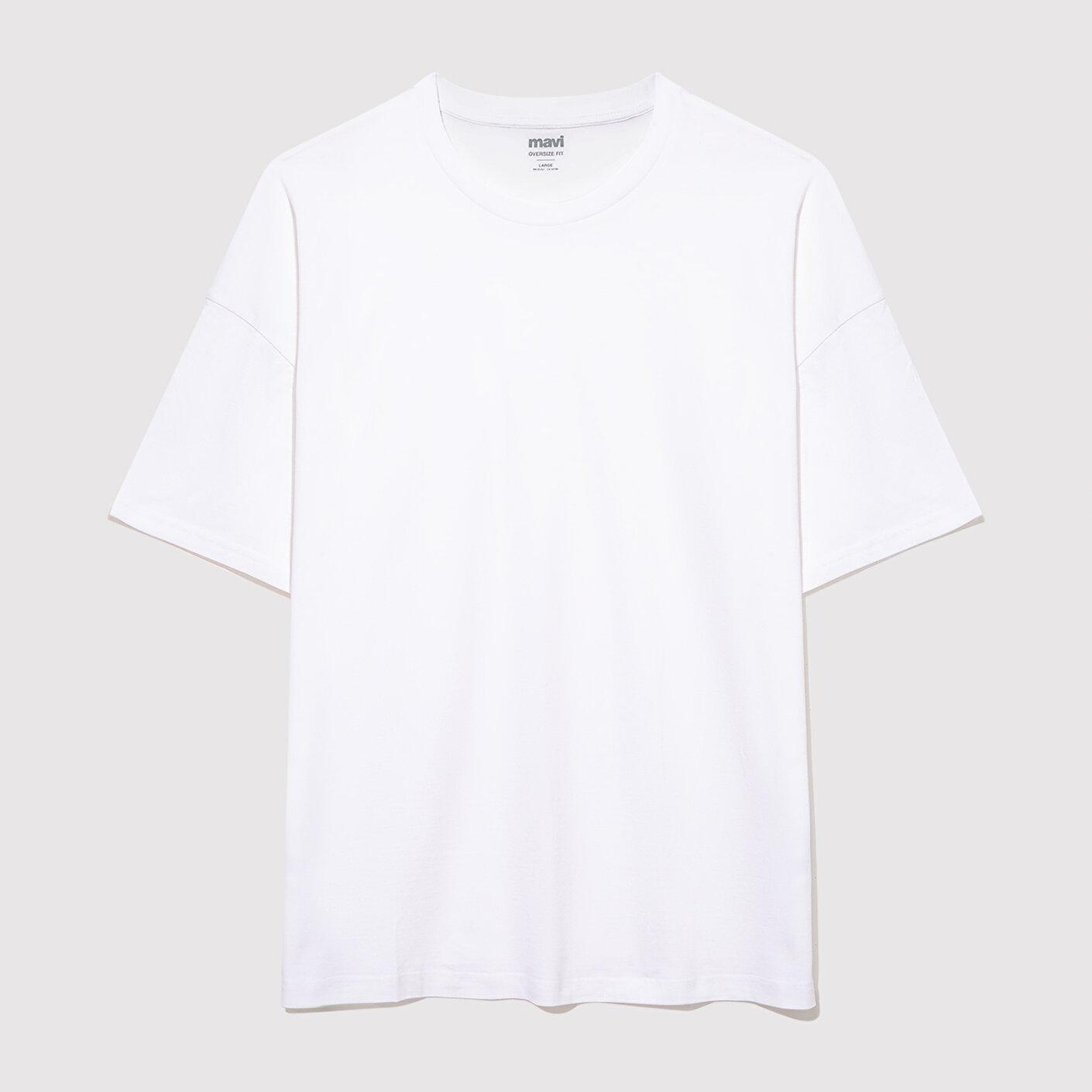 Mavi 2li Oversize Basic Tişört Oversize / Geniş Kesim 0612162-620