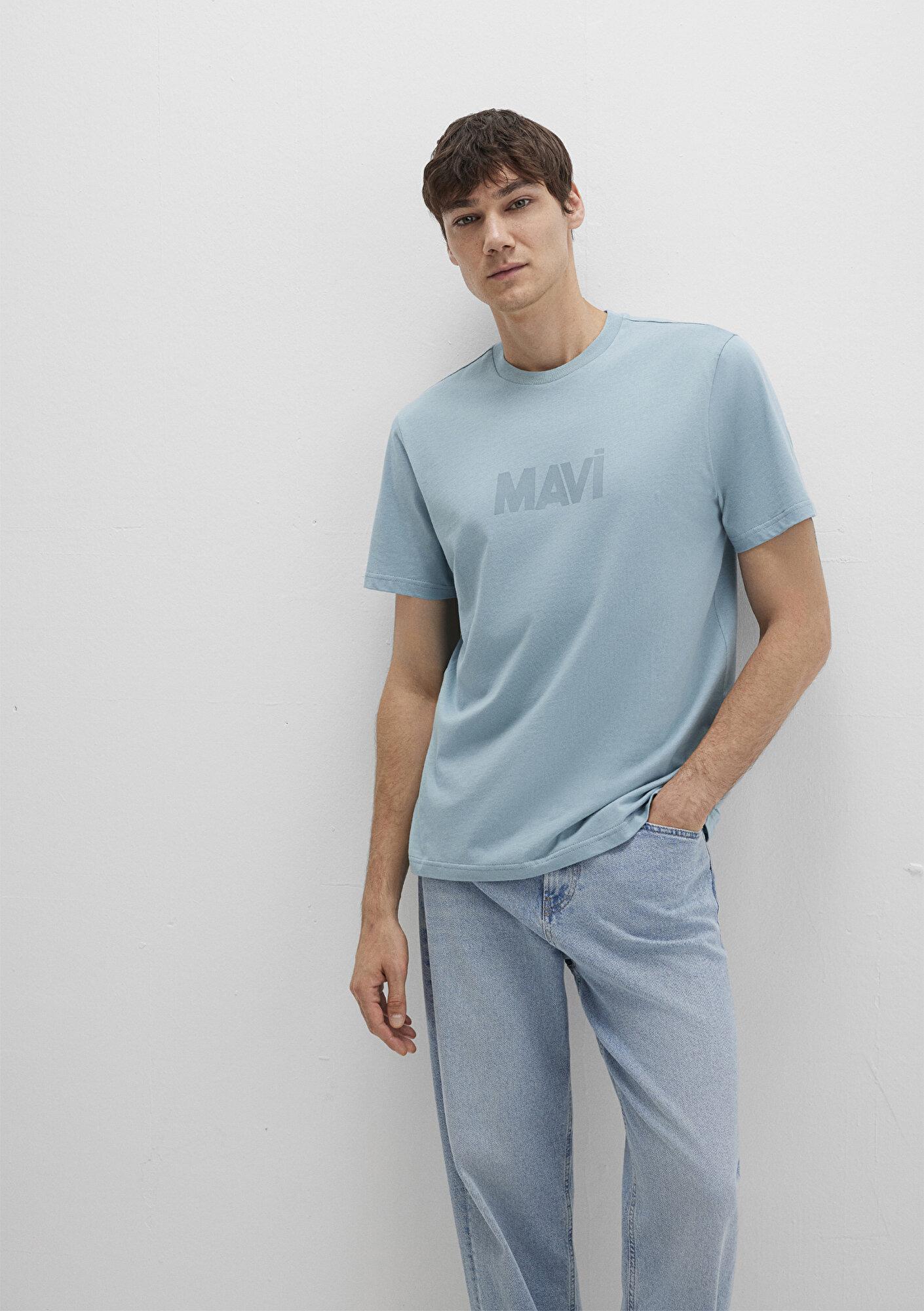 Mavi Mavi Logo Baskılı Yeşil Tişört Regular Fit / Normal Kesim 0612896-70838