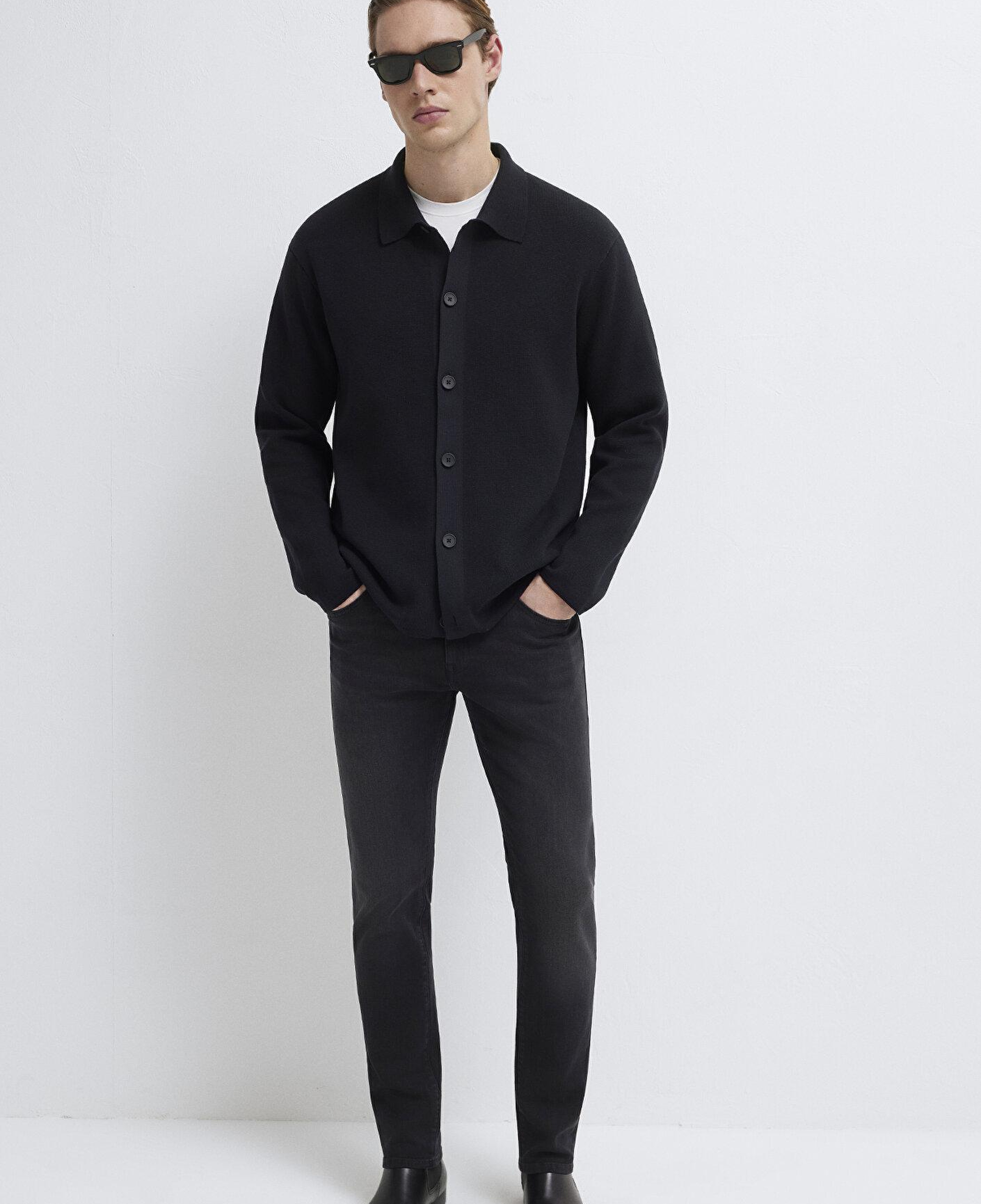 Mavi Mavi Black Siyah Hırka Regular Fit / Normal Kesim 0710393-900