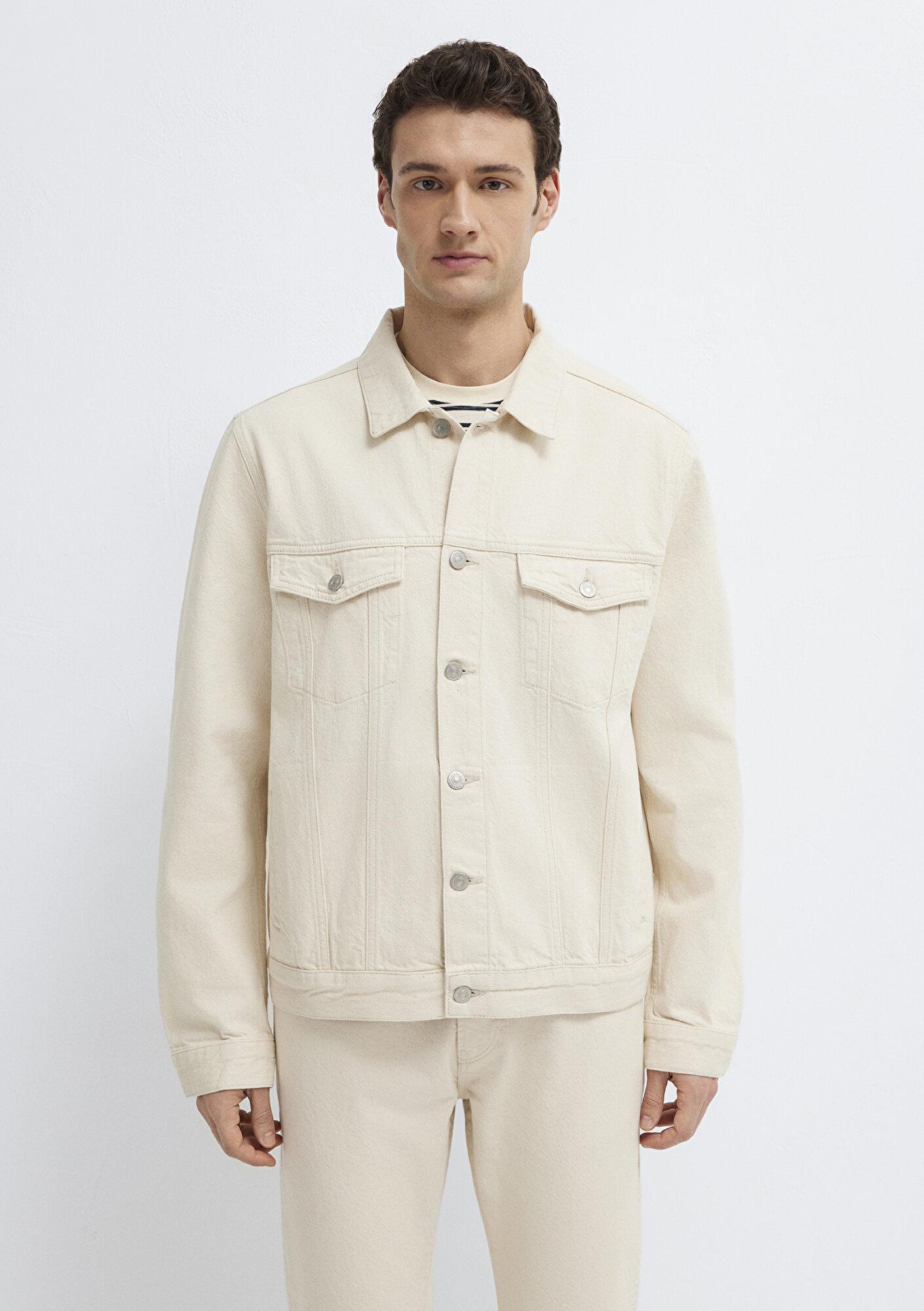 Mavi Ray Classic Ekru Jean Ceket 0110273-A1707