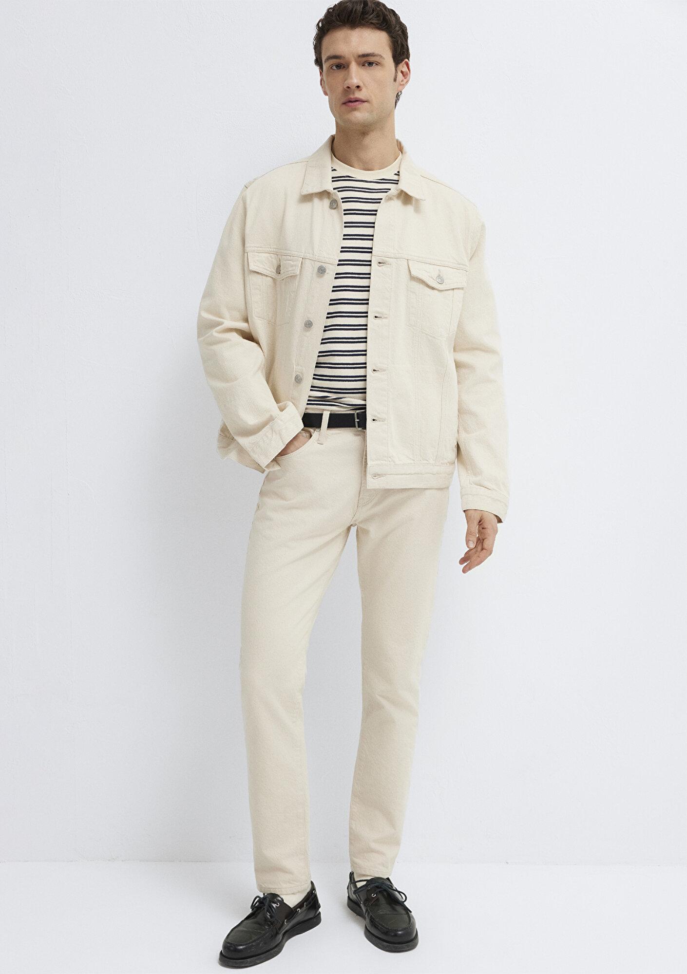 Mavi Ray Classic Ekru Jean Ceket 0110273-A1707