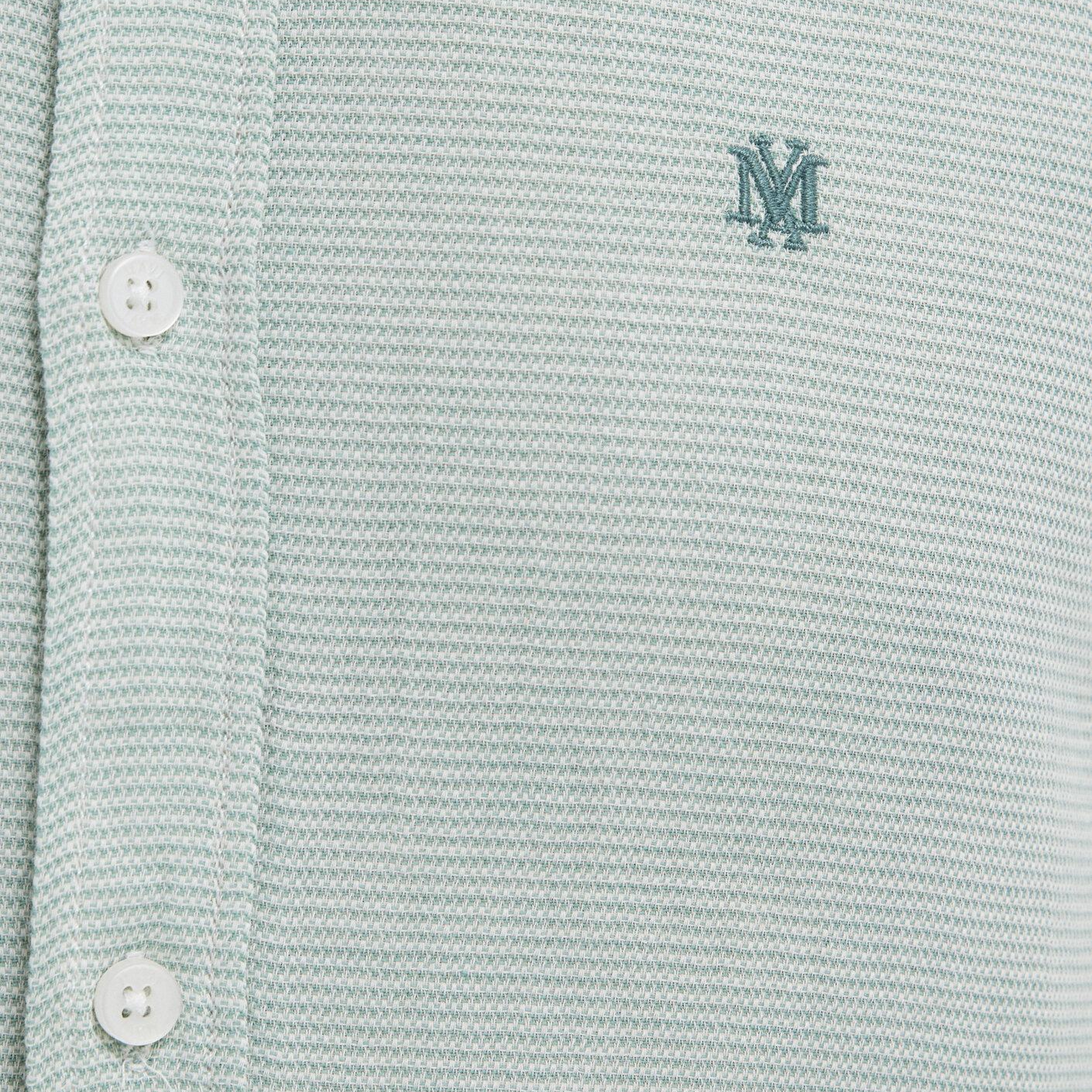 Mavi Mühür Logo Nakışlı Yeşil Gömlek Slim Fit / Dar Kesim 0211899-71909