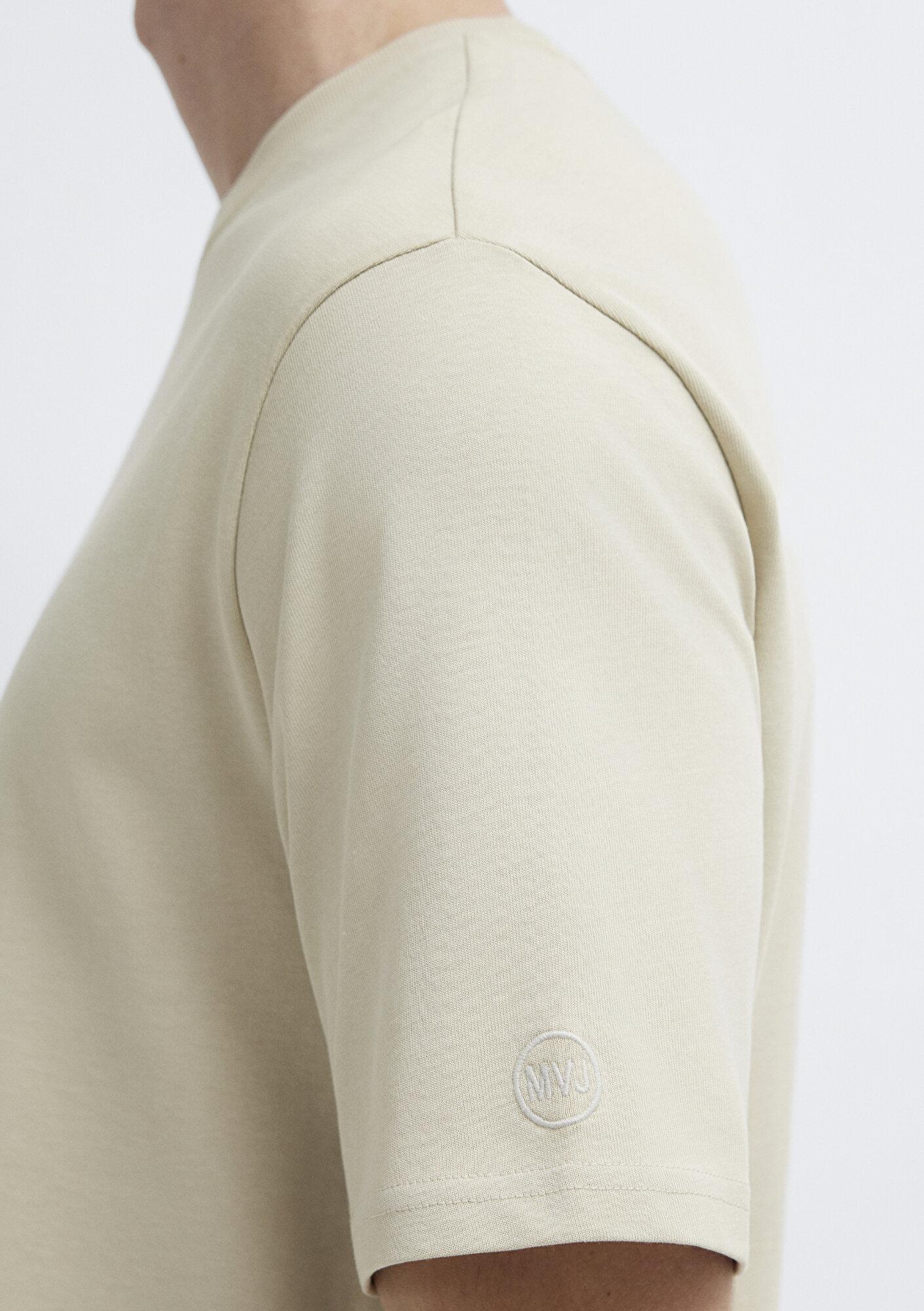 Mavi Bej Basic Tişört Loose Fit / Bol Rahat Kesim 0611924-70322