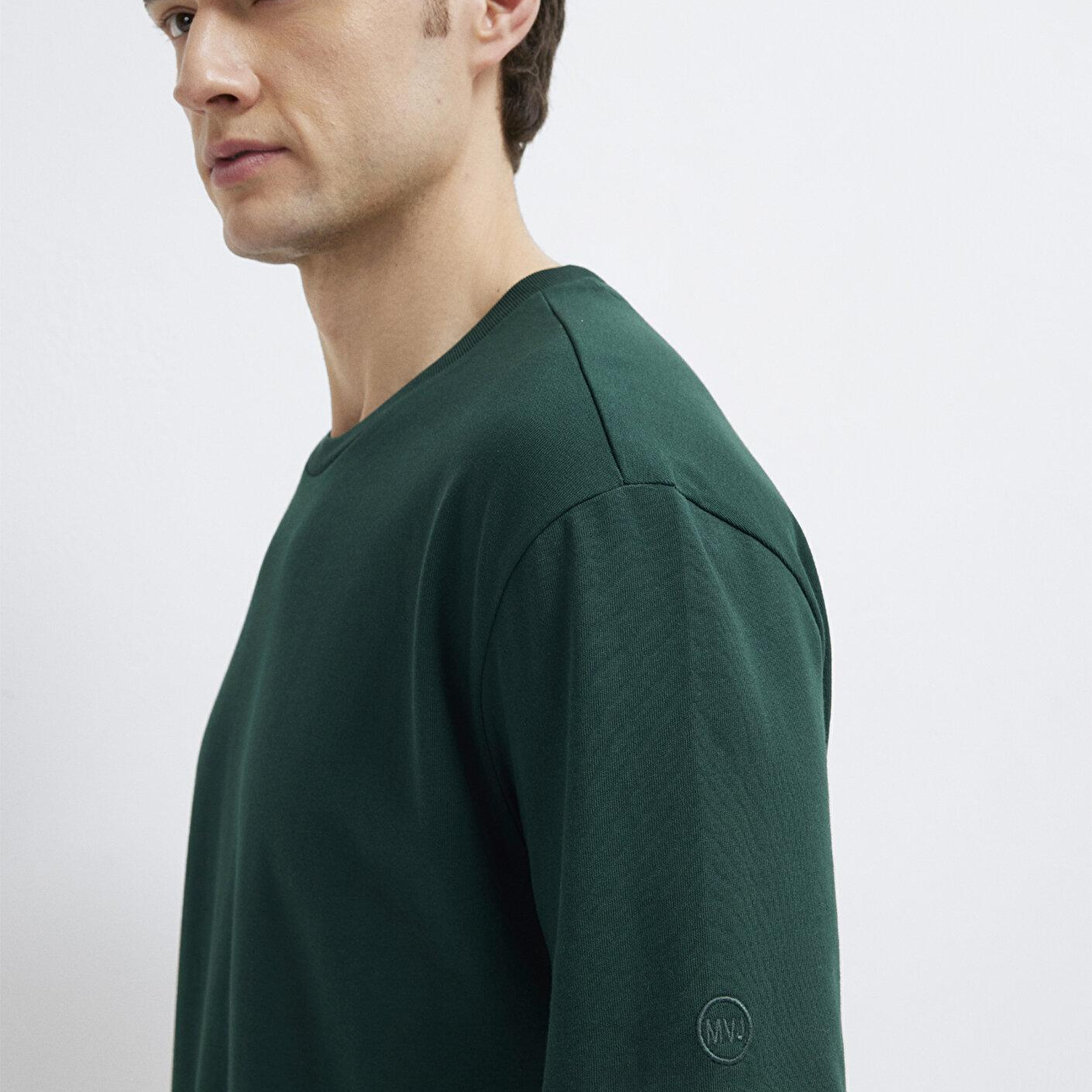 Mavi Yeşil Basic Tişört Loose Fit / Bol Rahat Kesim 0611924-85173