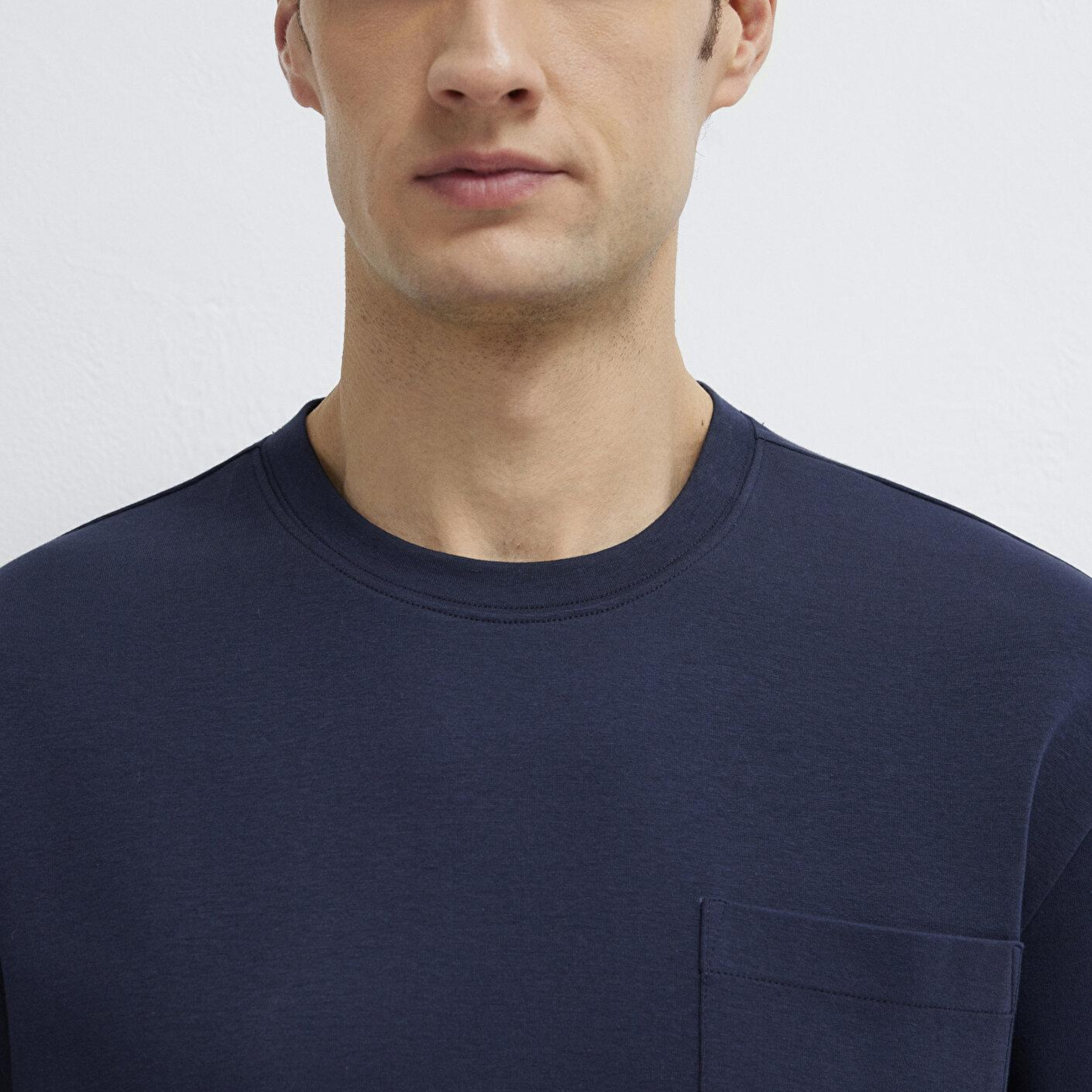 Mavi Lacivert Basic Tişört Loose Fit / Bol Rahat Kesim 0613339-86623