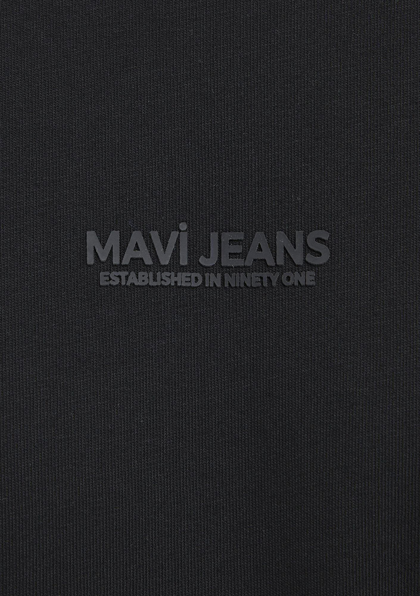 Mavi Mavi Jeans Baskılı Siyah Tişört Loose Fit / Bol Rahat Kesim 0613348-900