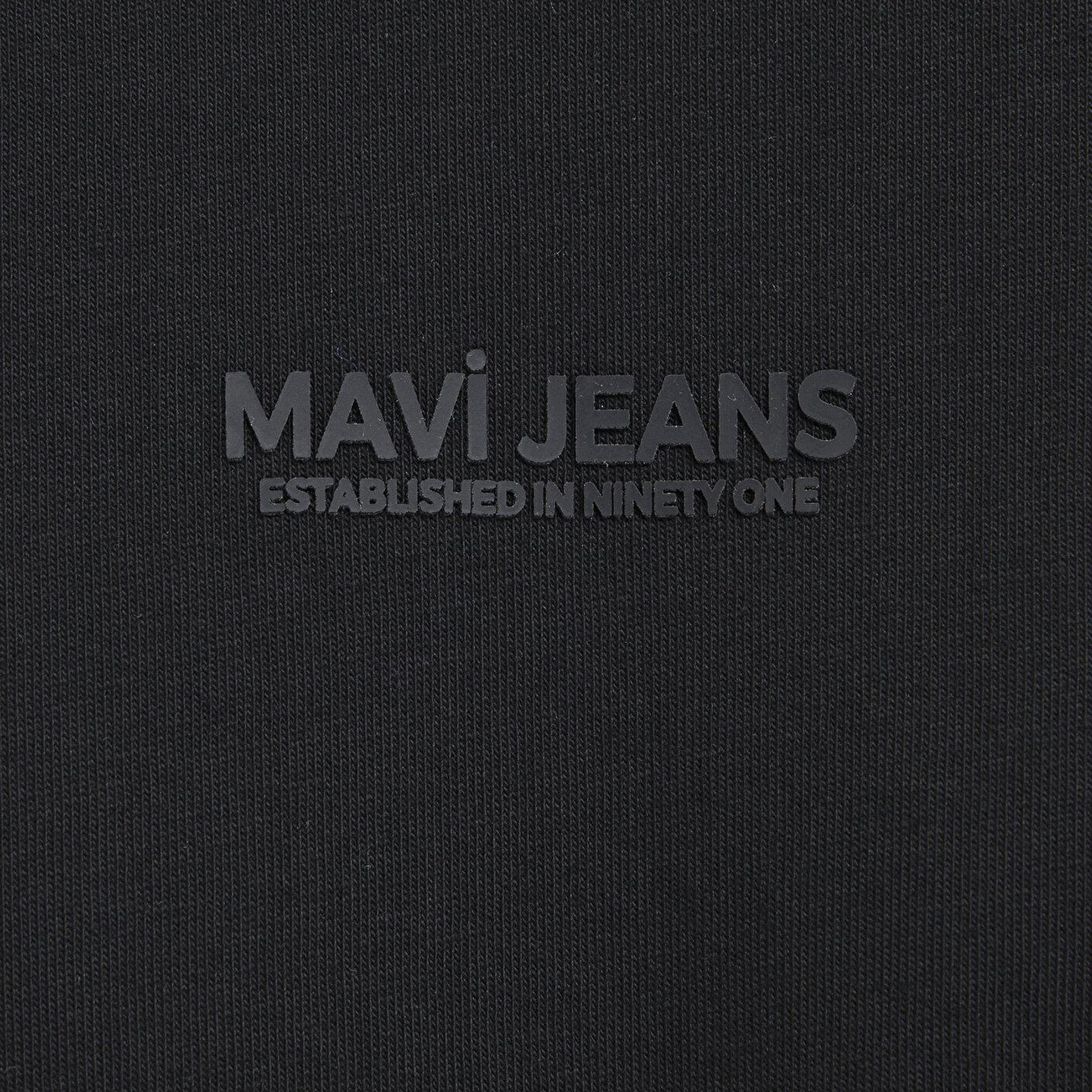 Mavi Mavi Jeans Baskılı Siyah Tişört Loose Fit / Bol Rahat Kesim 0613348-900