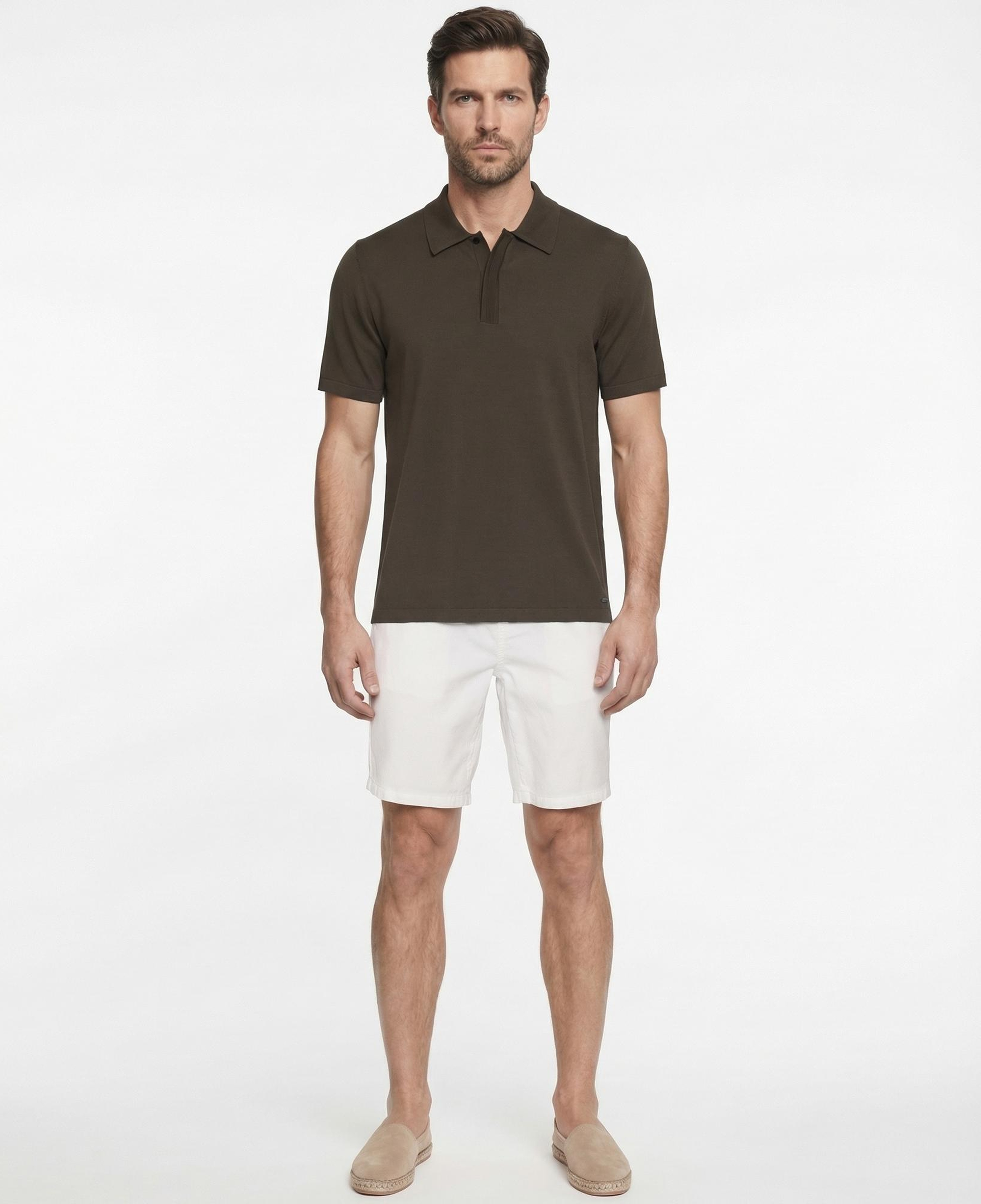 YARGICI Regular Polo Yaka Kısa Kol Kazak