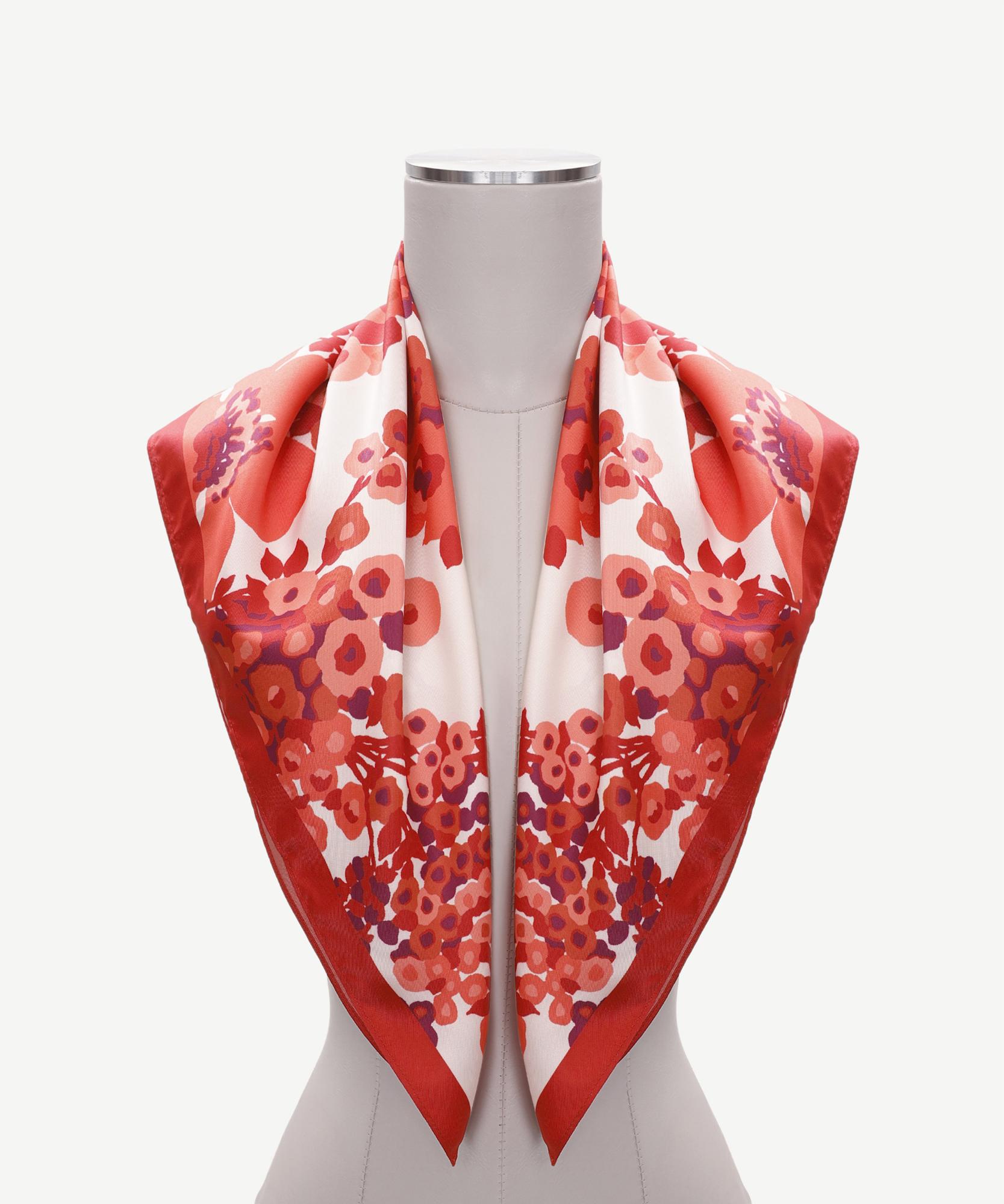 YARGICI Çiçek Desenli Fular