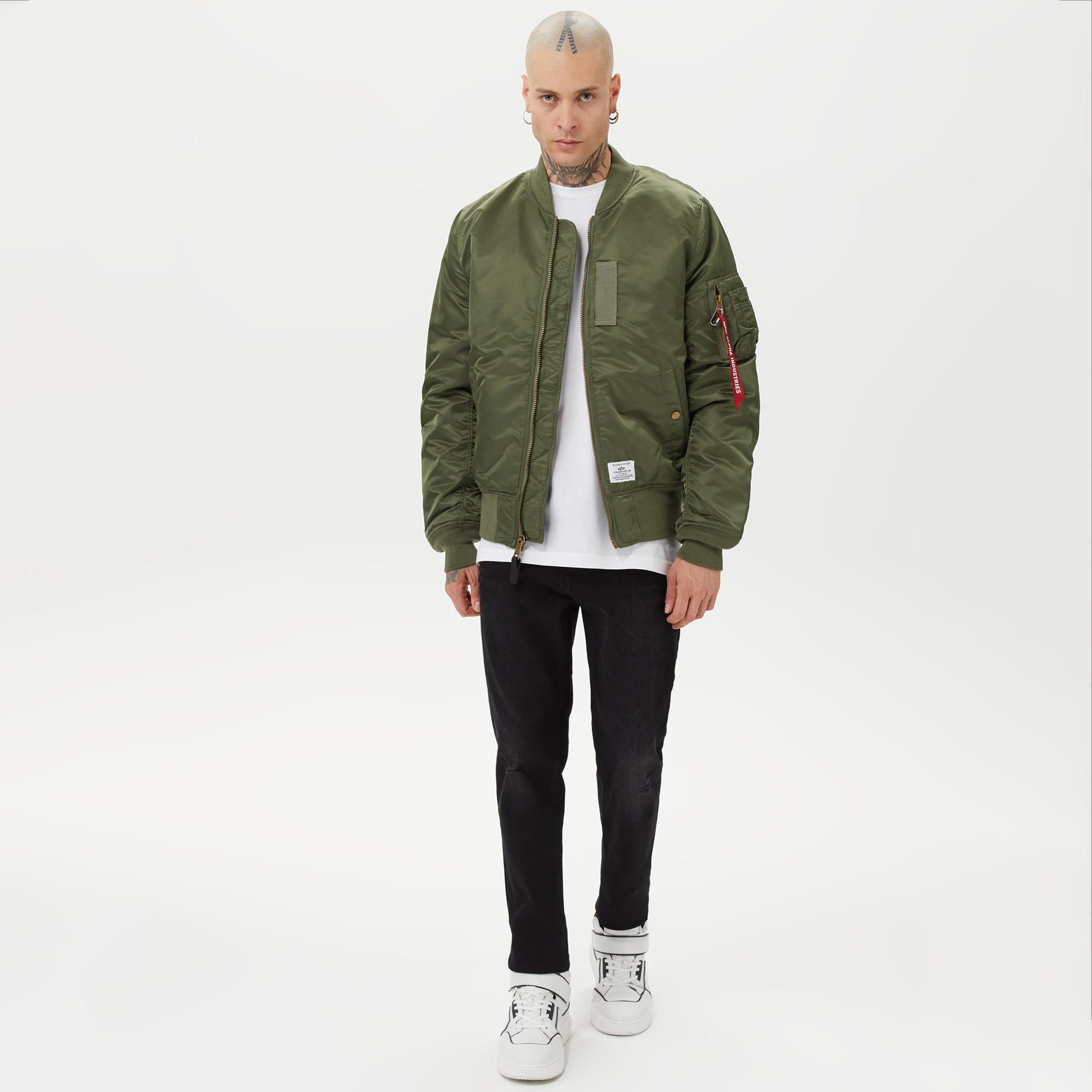 Alpha Industries Ma-1 Mod Flight Erkek Yeşil Ceket