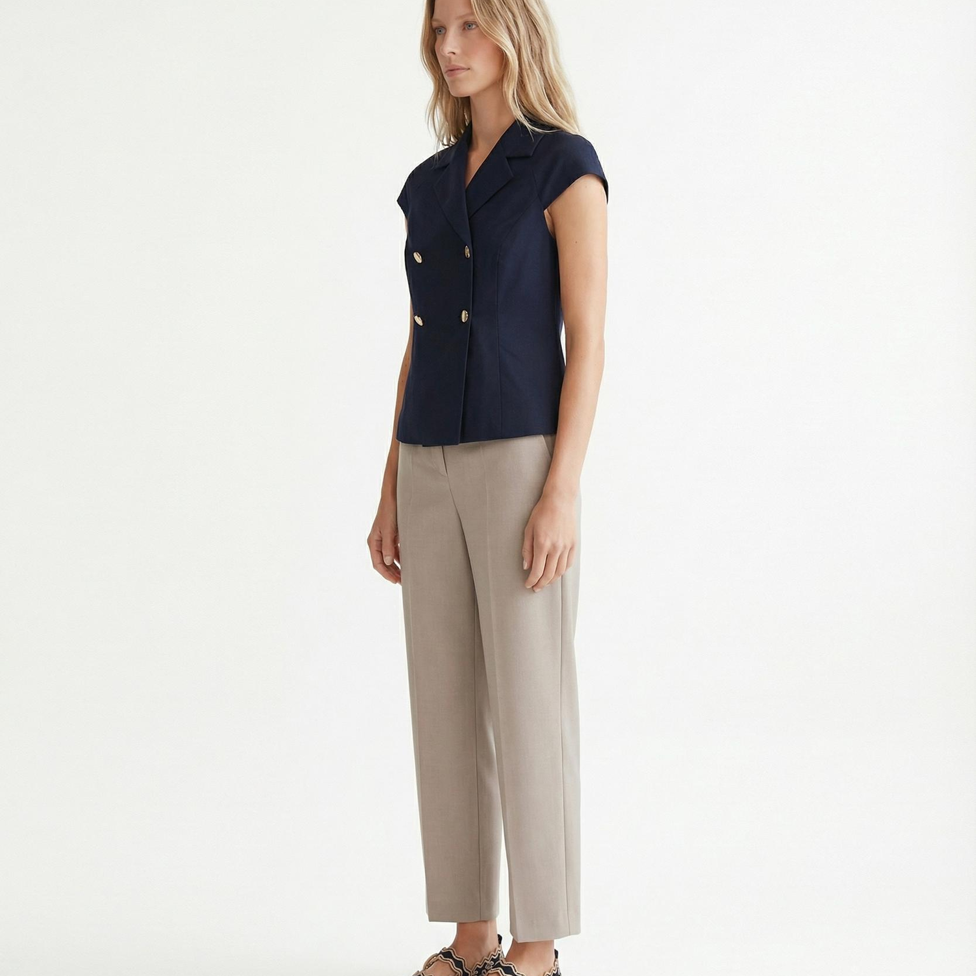 YARGICI Tailored Ceket Yaka Kısa Kol Ceket