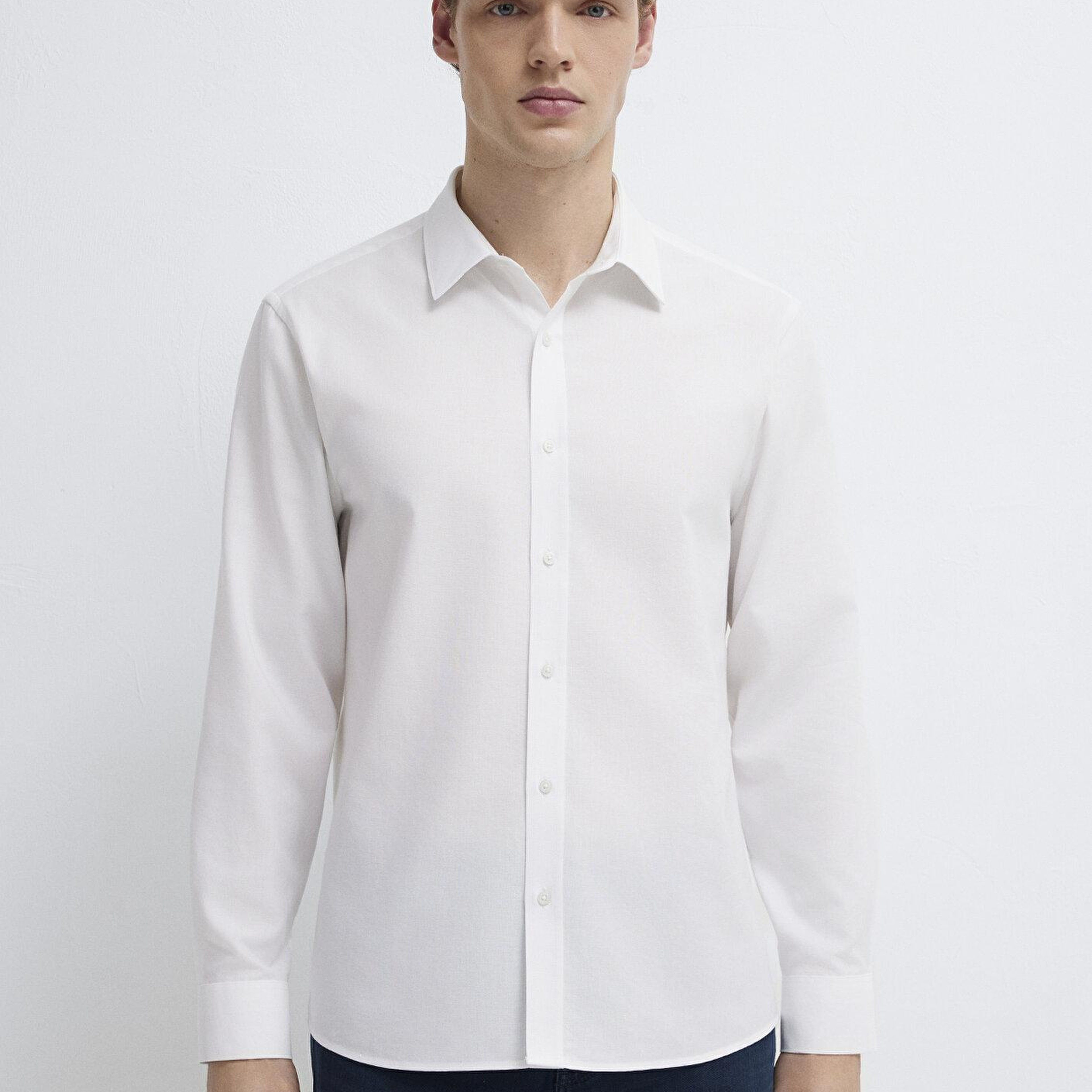 Mavi Beyaz Gömlek Regular Fit / Normal Kesim 0211670-620