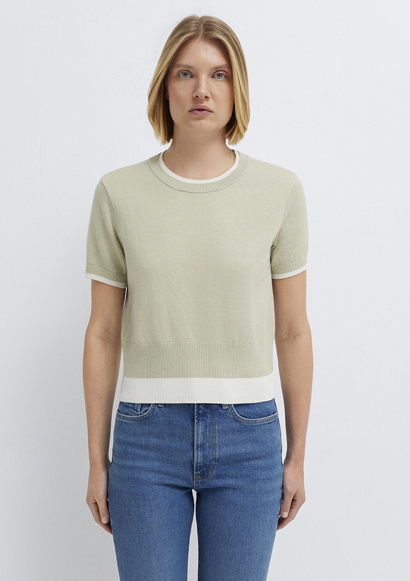 Mavi Yün Karışımlı Yeşil Triko Slim Fit / Dar Kesim 1710847-71677