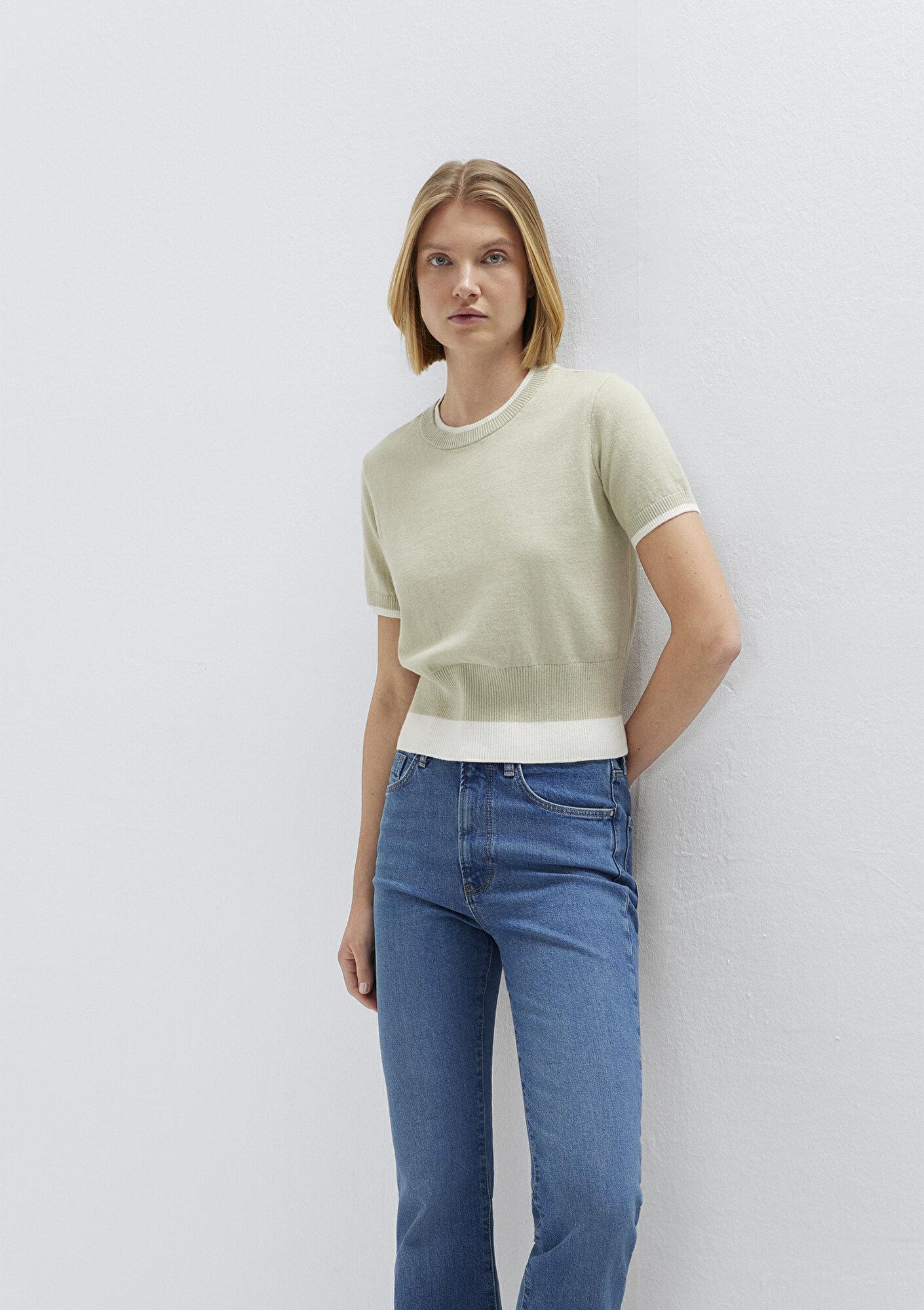 Mavi Yün Karışımlı Yeşil Triko Slim Fit / Dar Kesim 1710847-71677