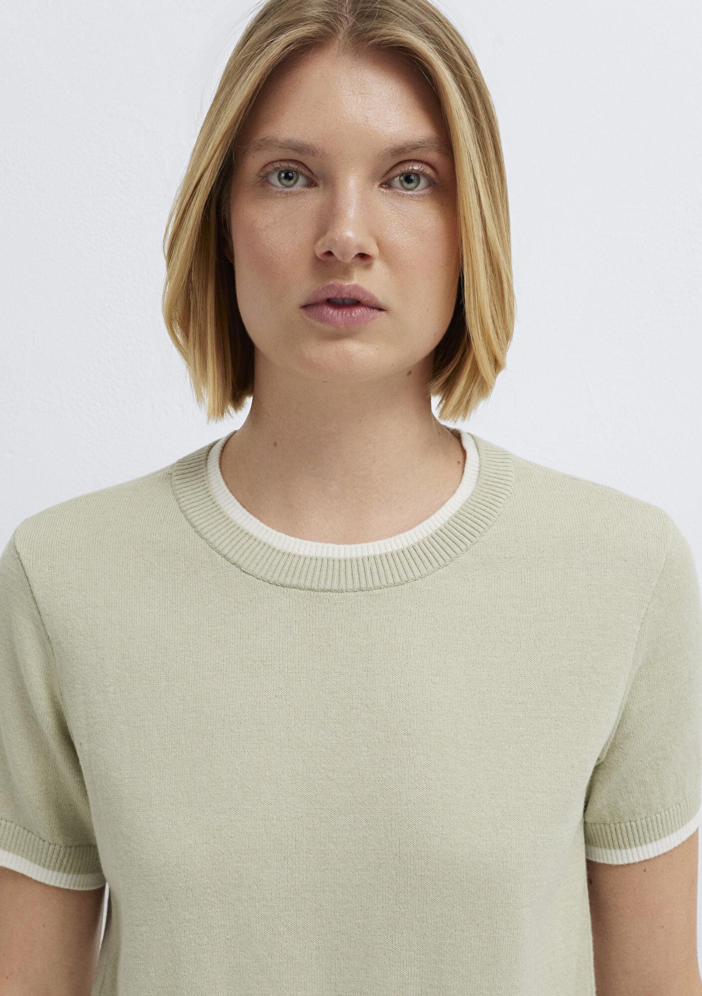 Mavi Yün Karışımlı Yeşil Triko Slim Fit / Dar Kesim 1710847-71677