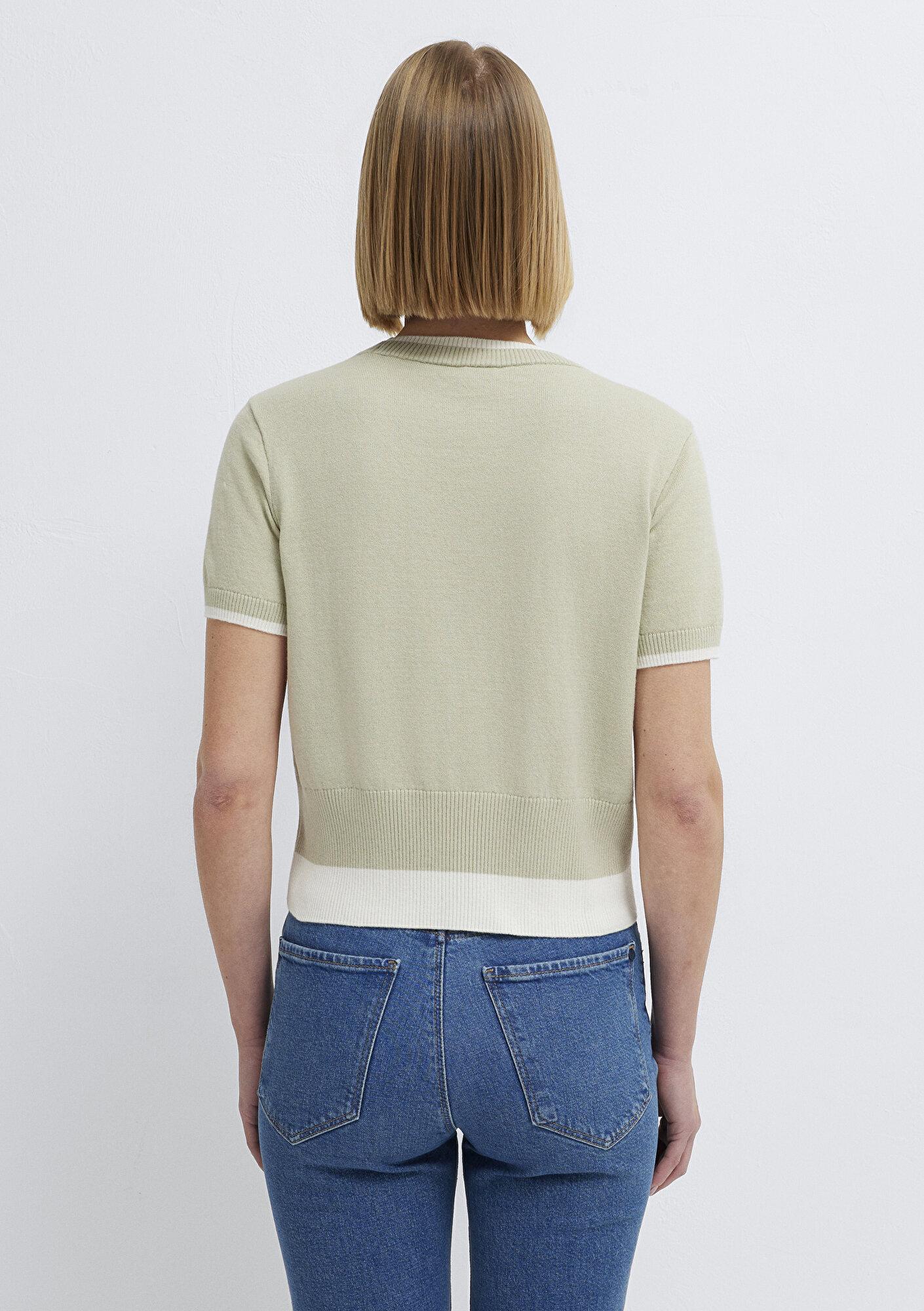 Mavi Yün Karışımlı Yeşil Triko Slim Fit / Dar Kesim 1710847-71677