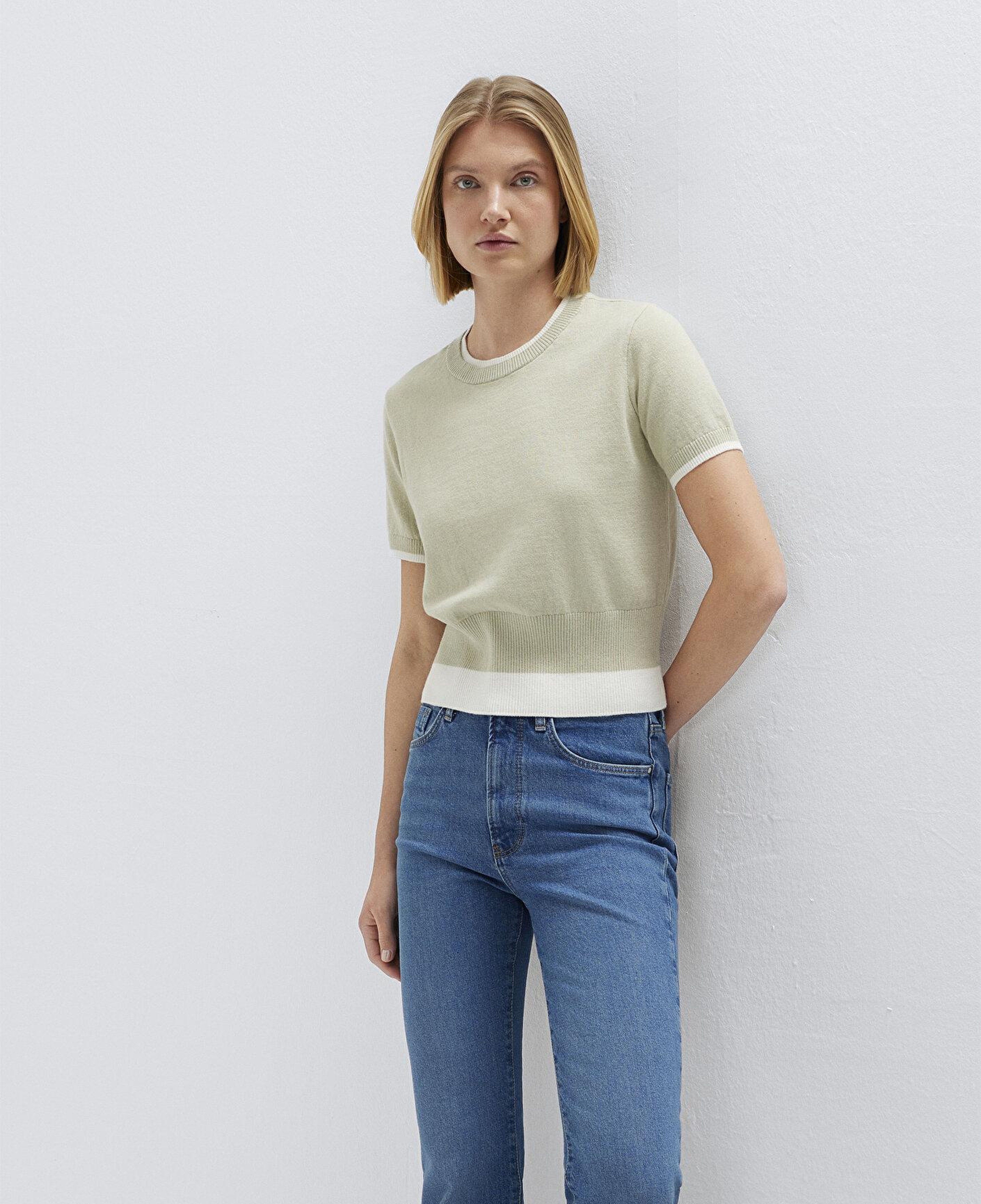 Mavi Yün Karışımlı Yeşil Triko Slim Fit / Dar Kesim 1710847-71677
