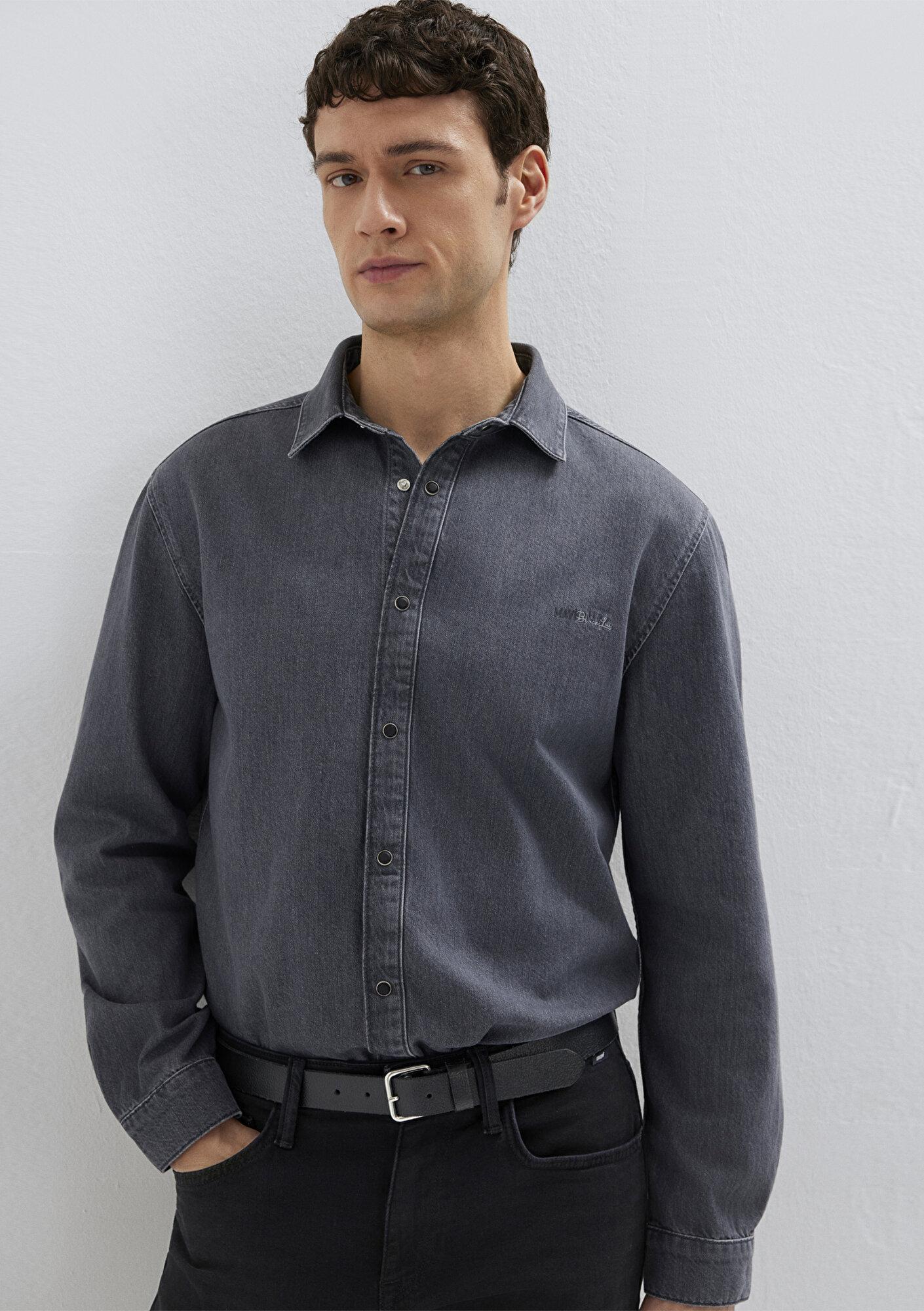 Mavi Roy Gri Jean Gömlek Slim Fit / Dar Kesim 0210496-A2097