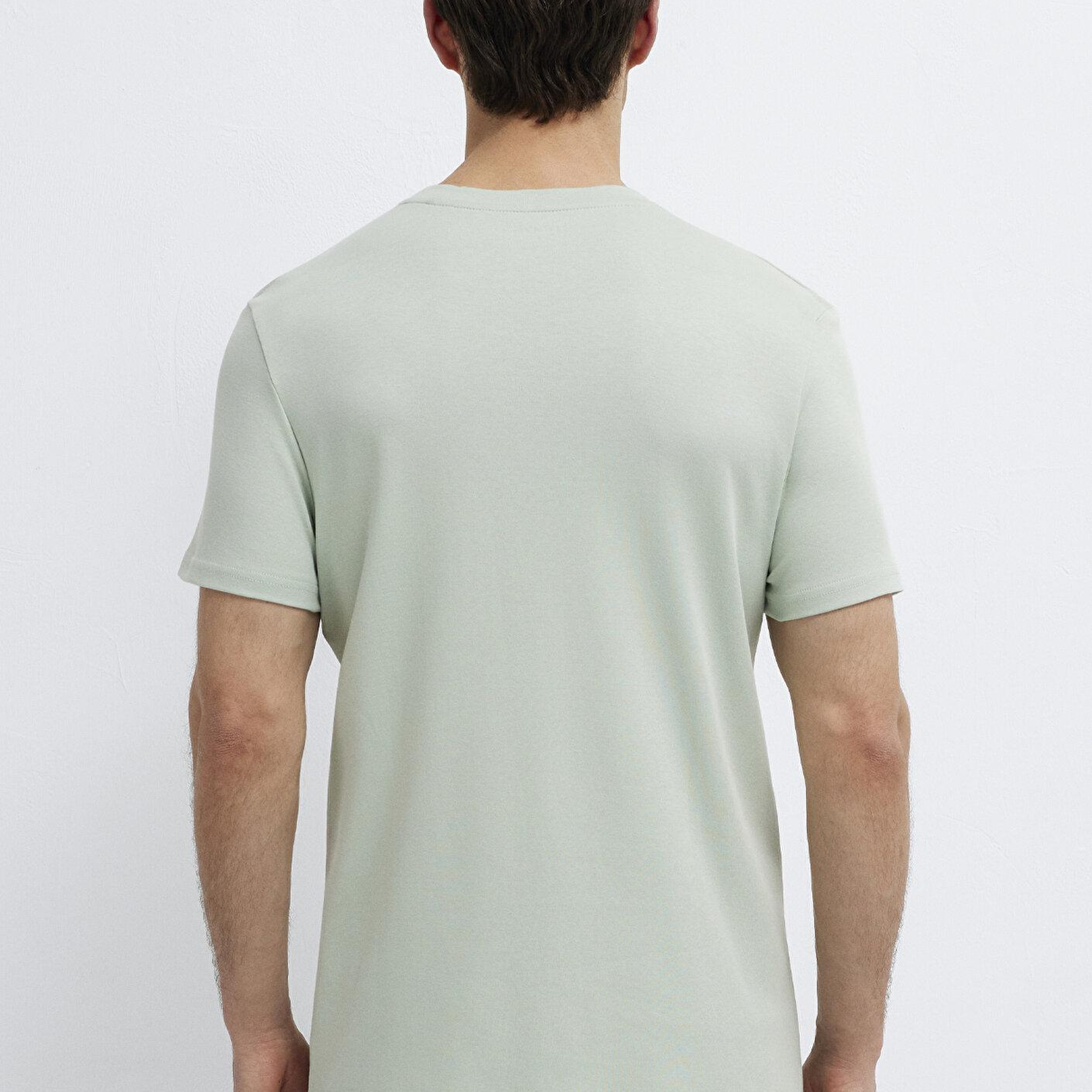 Mavi Mavi Logo Baskılı Yeşil İnterlok Tişört Slim Fit / Dar Kesim 0610360-71464