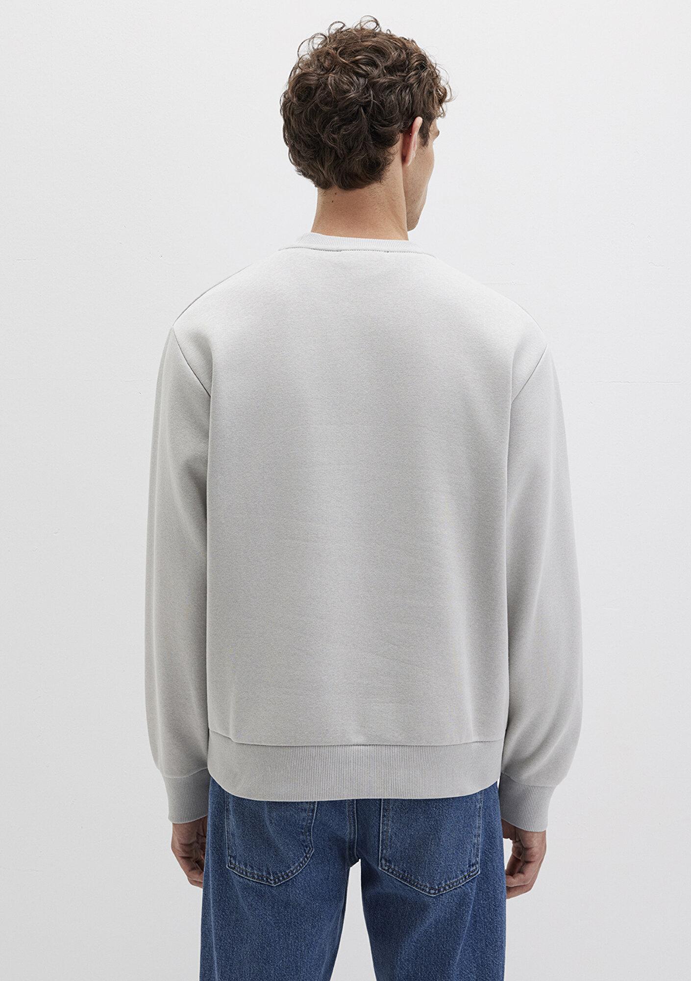 Mavi Bisiklet Yaka Gri Basic Sweatshirt 0S10276-81582