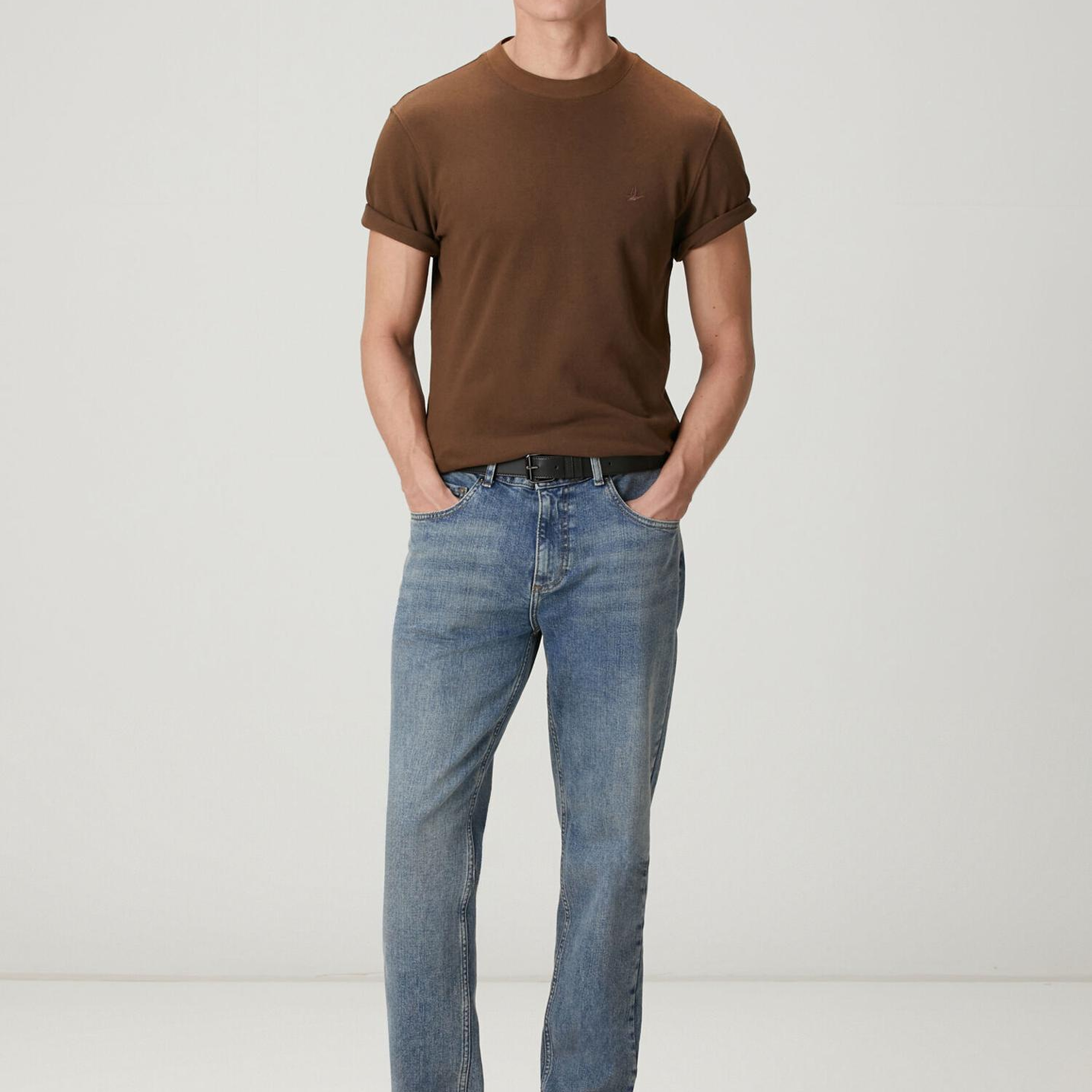Beymen Club Erkek Mavi Yıkamalı Tapered Fit Jean Pantolon