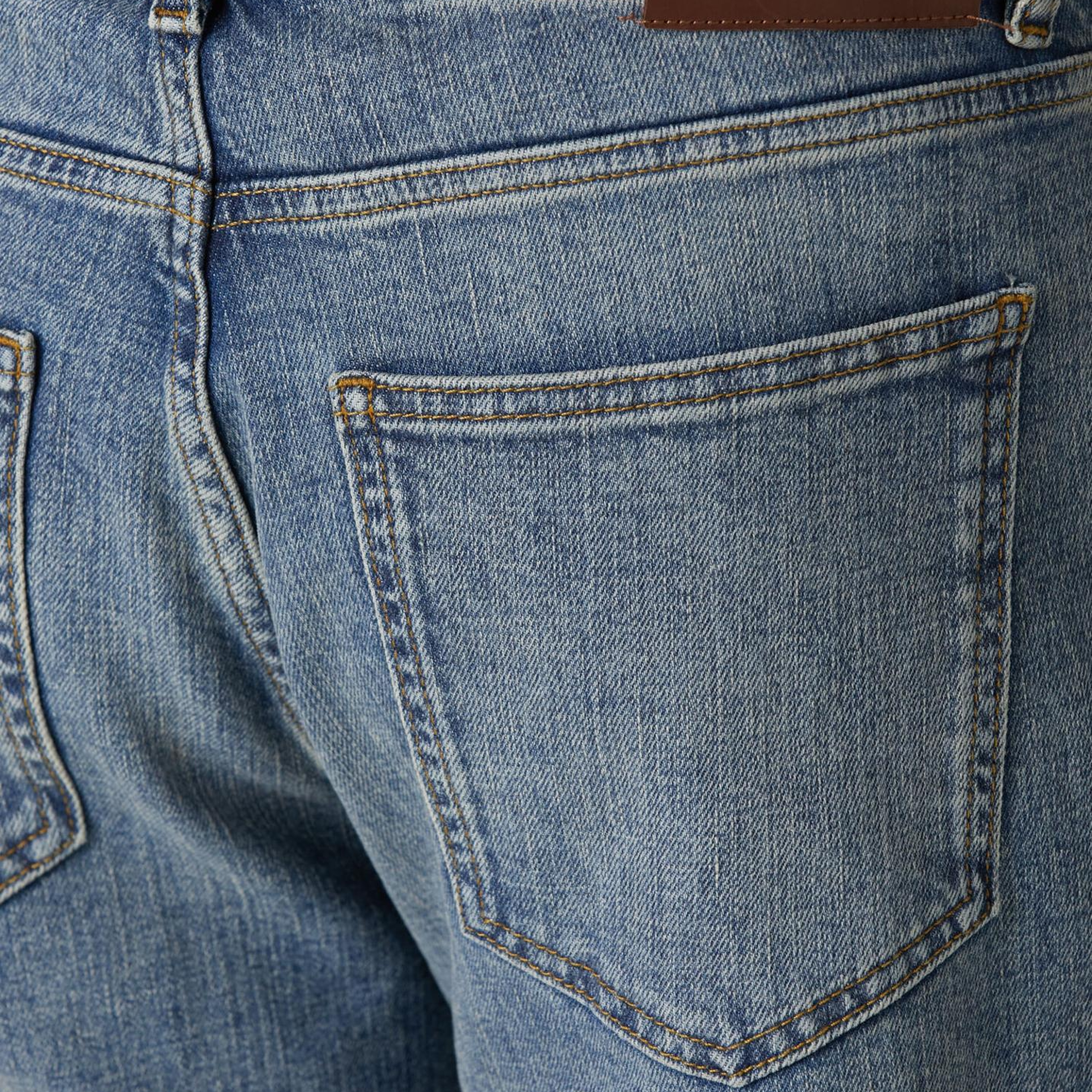 Beymen Club Erkek Mavi Yıkamalı Tapered Fit Jean Pantolon