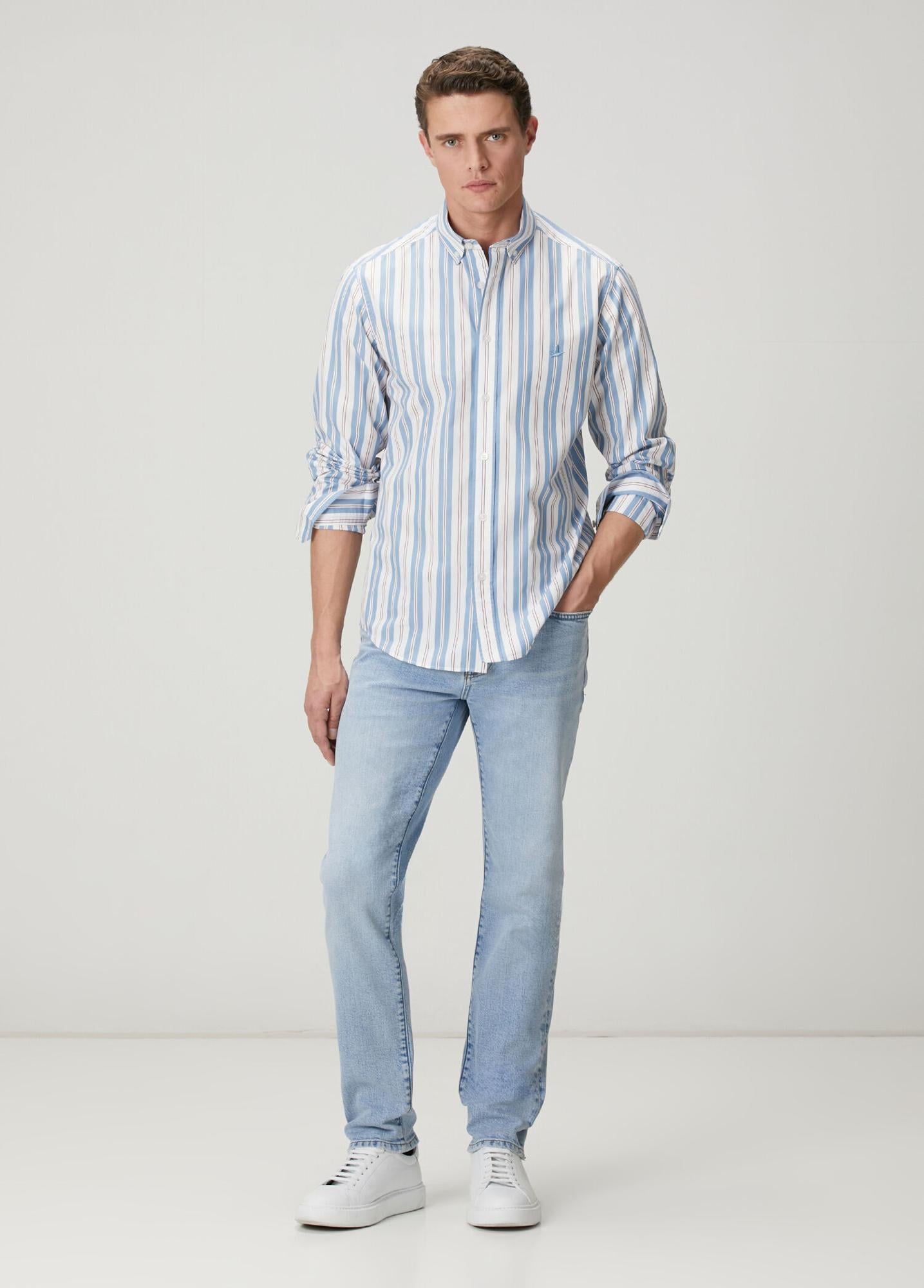 Beymen Club Erkek Slim Fit Buz Jean Pantolon