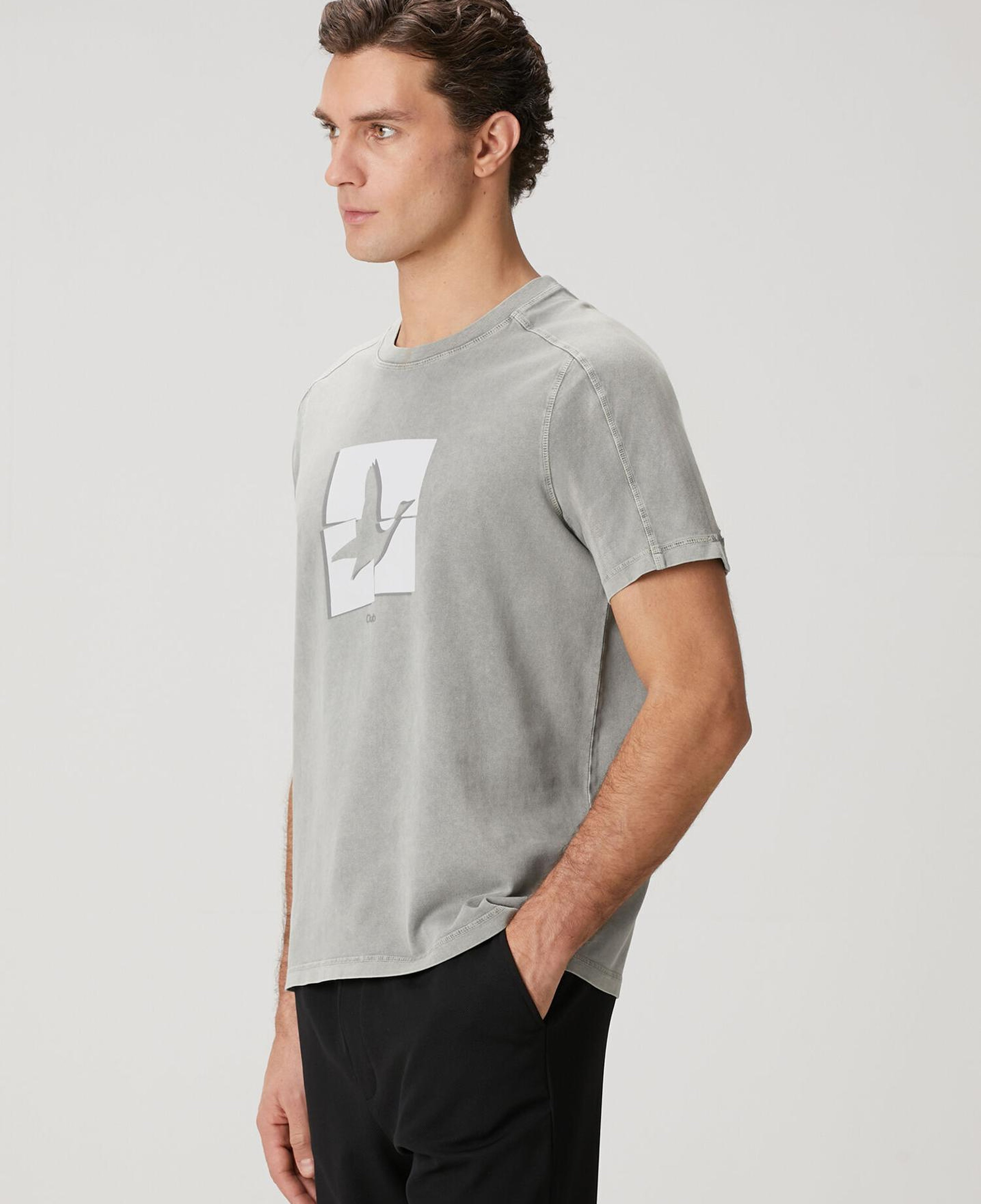 Beymen Club Erkek Antrasit Logolu Oversize T-shirt