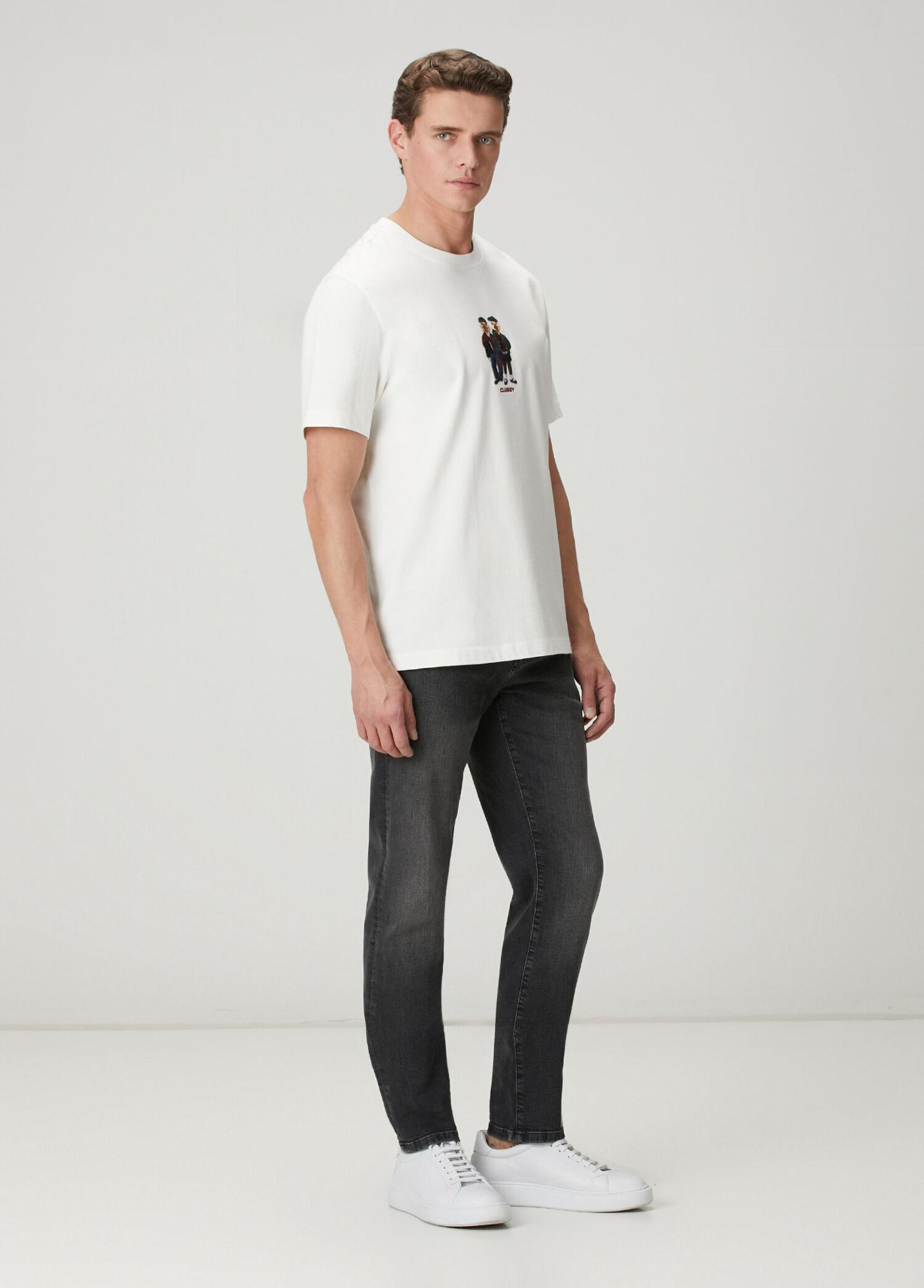 Beymen Club Erkek Relax Fit Clubby Beyaz T-shirt