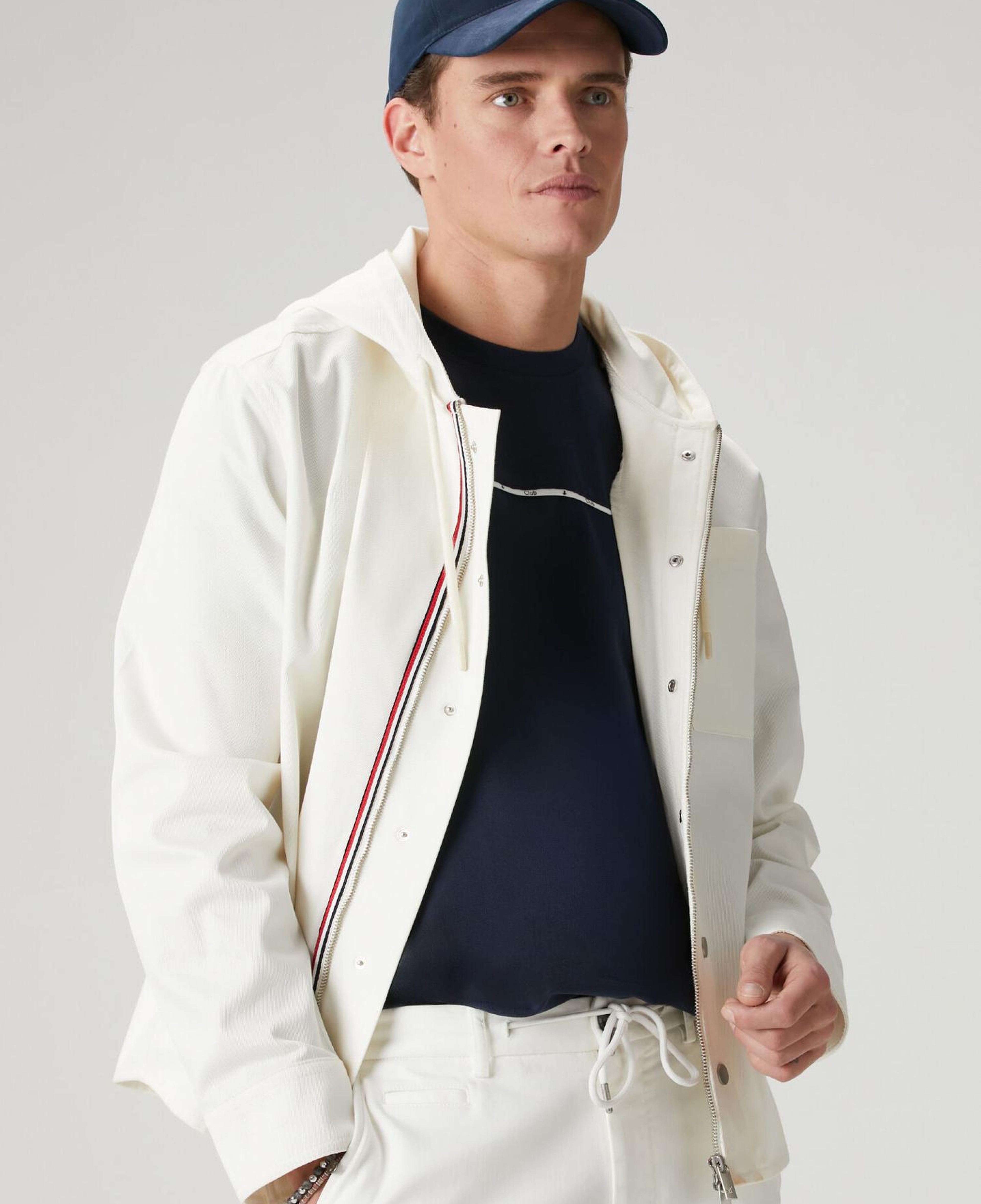 Beymen Club Erkek Lacivert Relax Fit Biye Detaylı Pike T-shirt