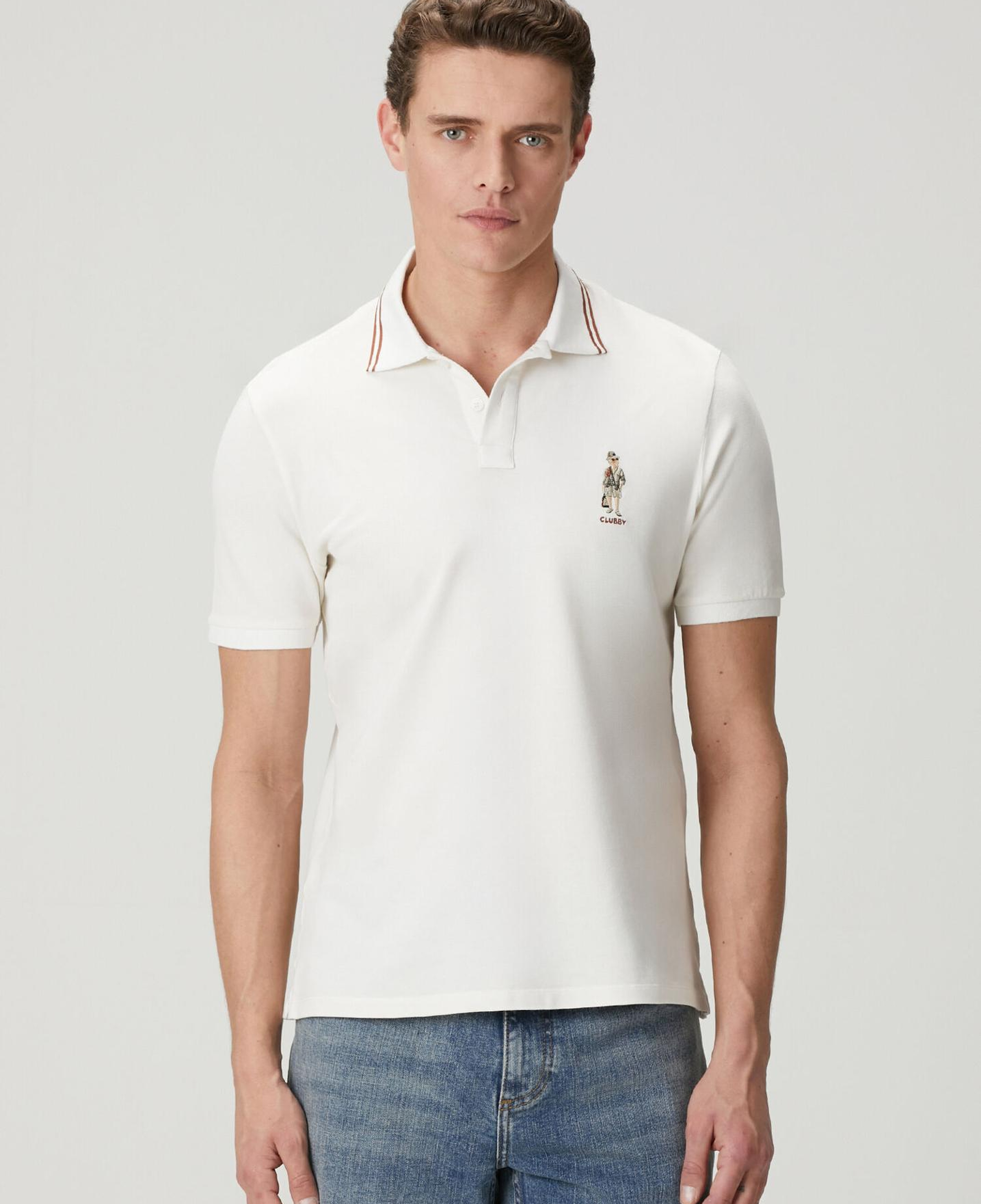 Beymen Club Erkek Kırık Beyaz Comfort Fit Clubby Pike Polo T-shirt