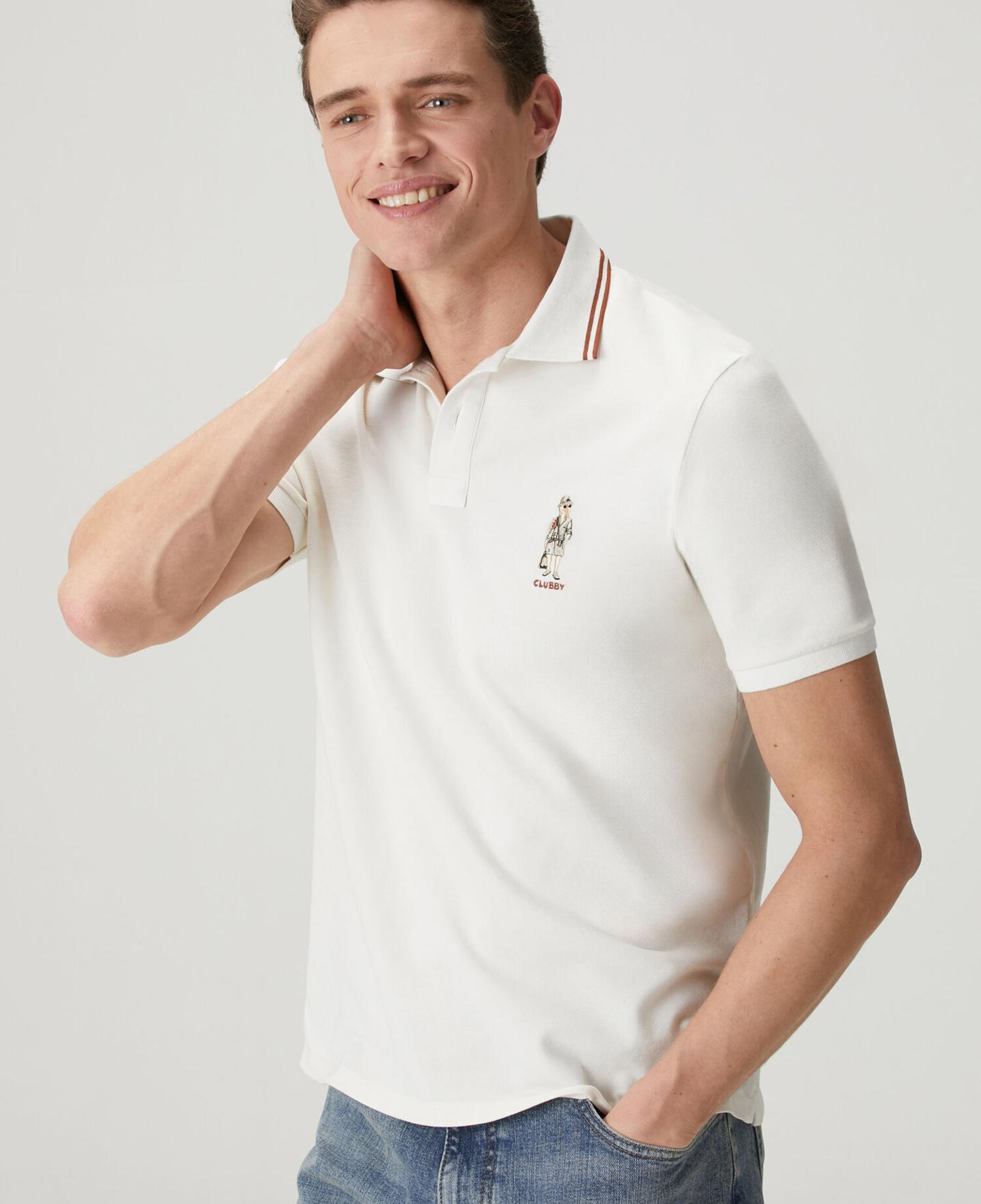 Beymen Club Erkek Kırık Beyaz Comfort Fit Clubby Pike Polo T-shirt
