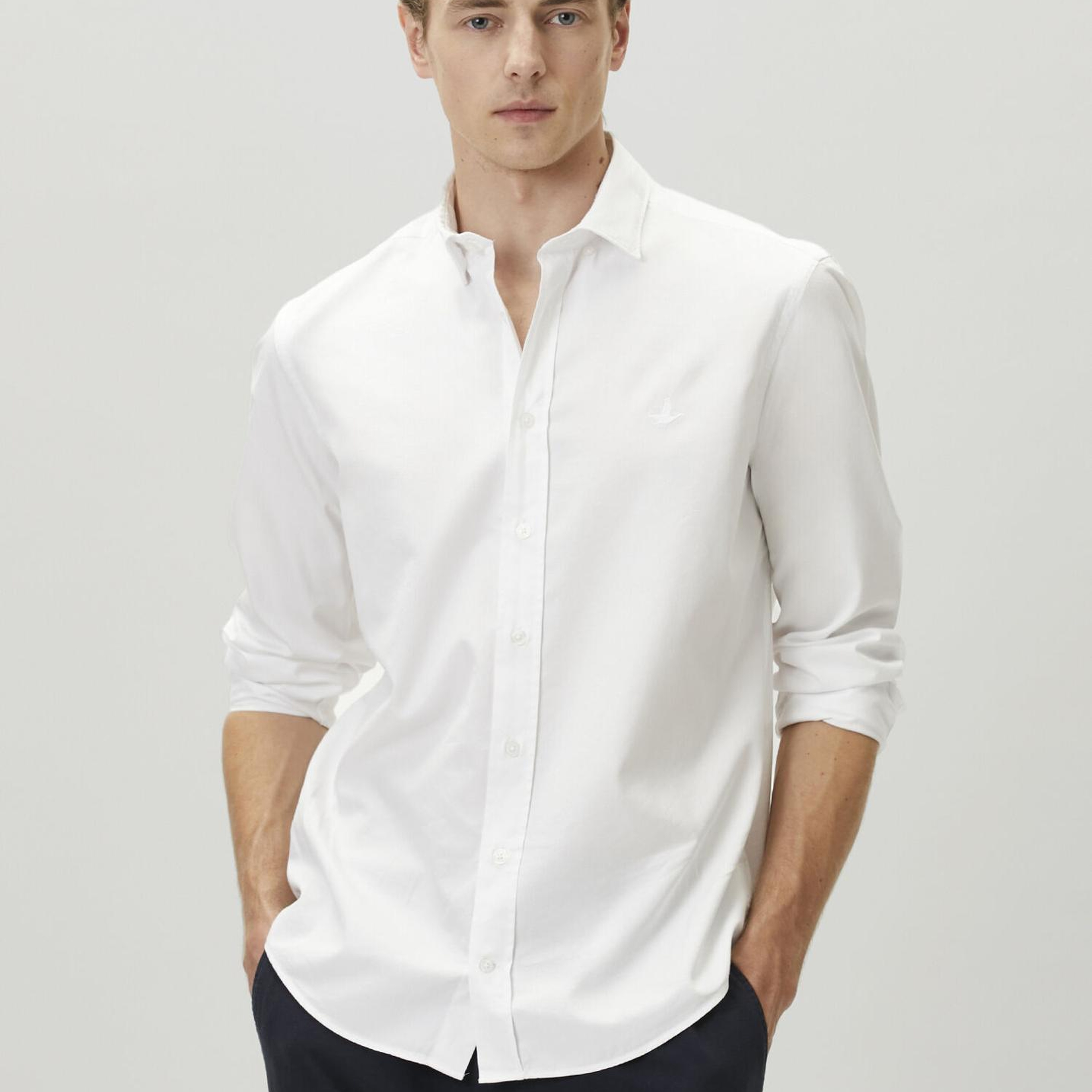 Beymen Club Erkek Comfort Fit Beyaz Tencel Twill Gömlek