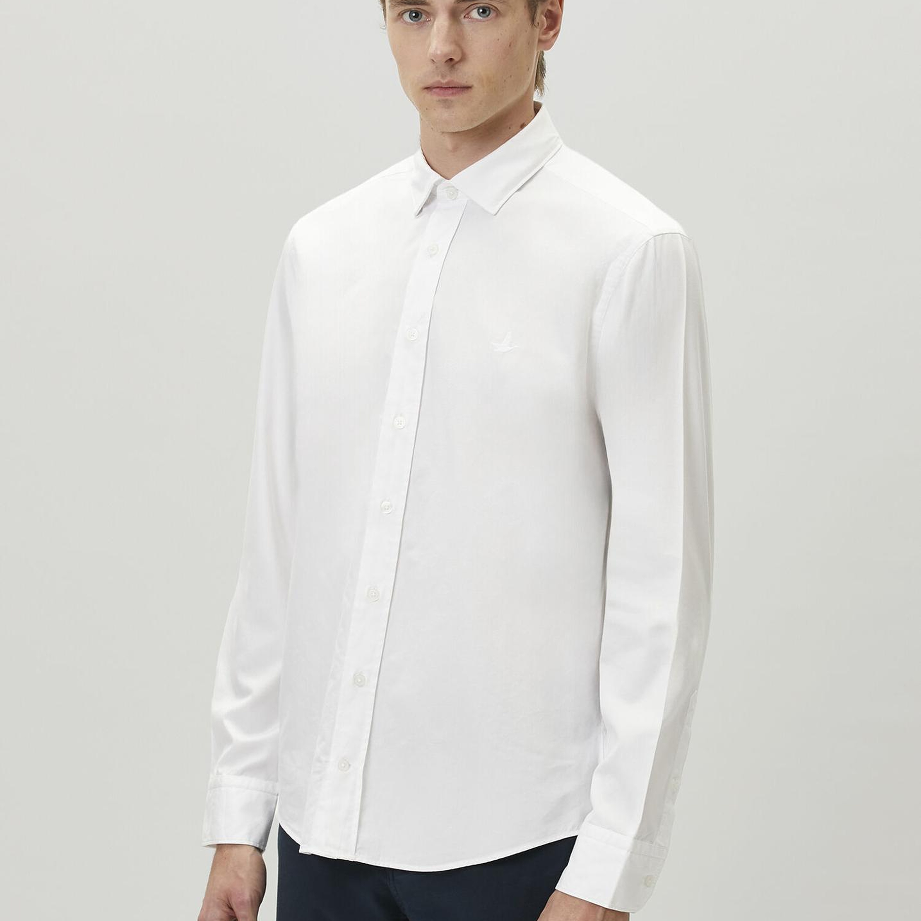 Beymen Club Erkek Comfort Fit Beyaz Tencel Twill Gömlek